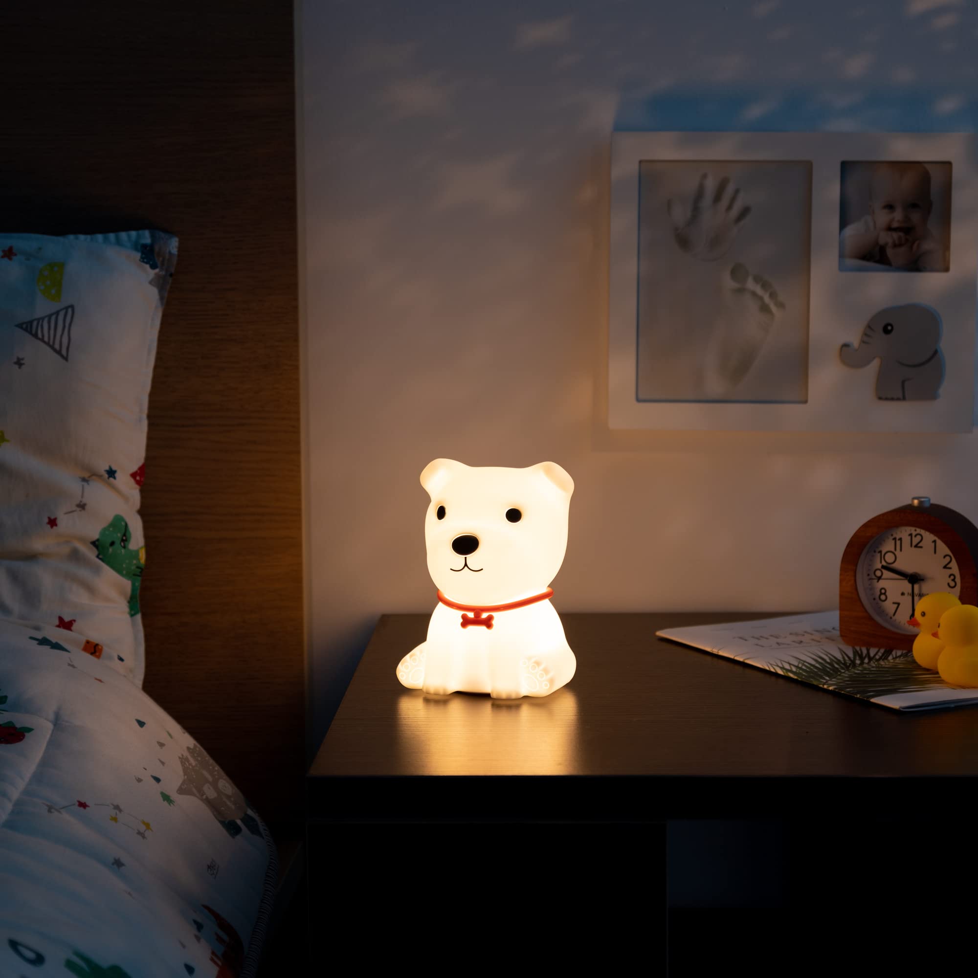 navaris-led-nachtlicht-hund-rgb-silikonlampe-aufladbar-wei image 2