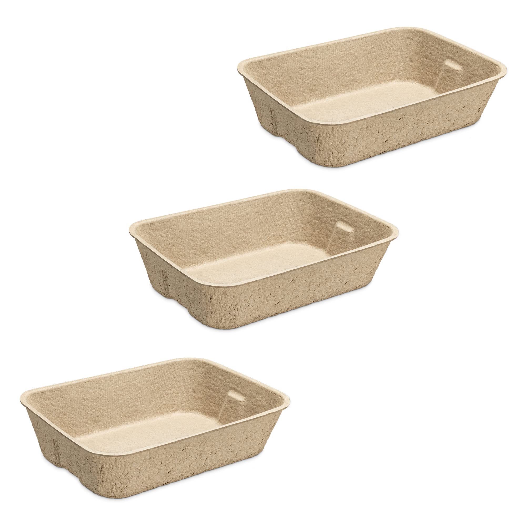 navaris-garden-katzenklo-papier-ohne-deckel-3er-pack-kompostierbar image 1