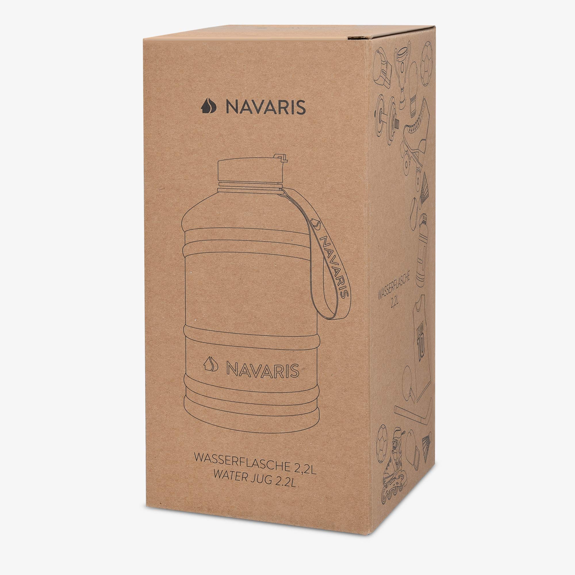 navaris-sport-trinkflasche-edelstahl-2-2l-dunkelgr-n-bpa-frei image 7