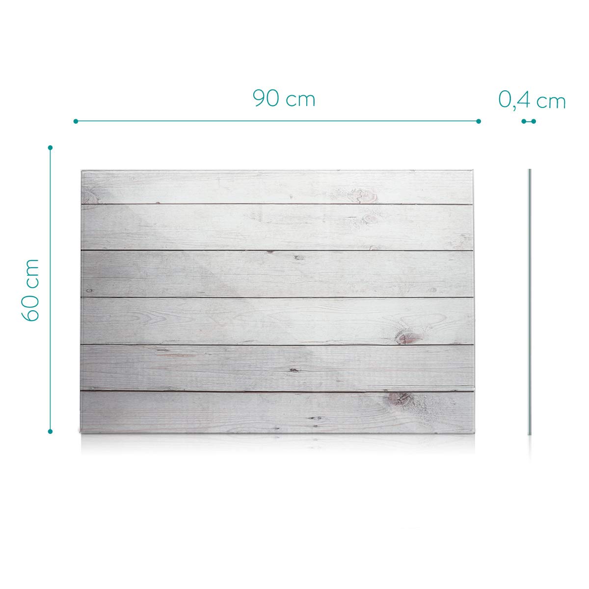 navaris-magnettafel-glas-90x60-cm-holzoptik-beschreibbar image 6