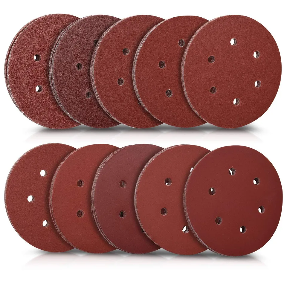 navaris-schleifpapier-150mm-klett-100er-set-p40-400-holz-metall image 1
