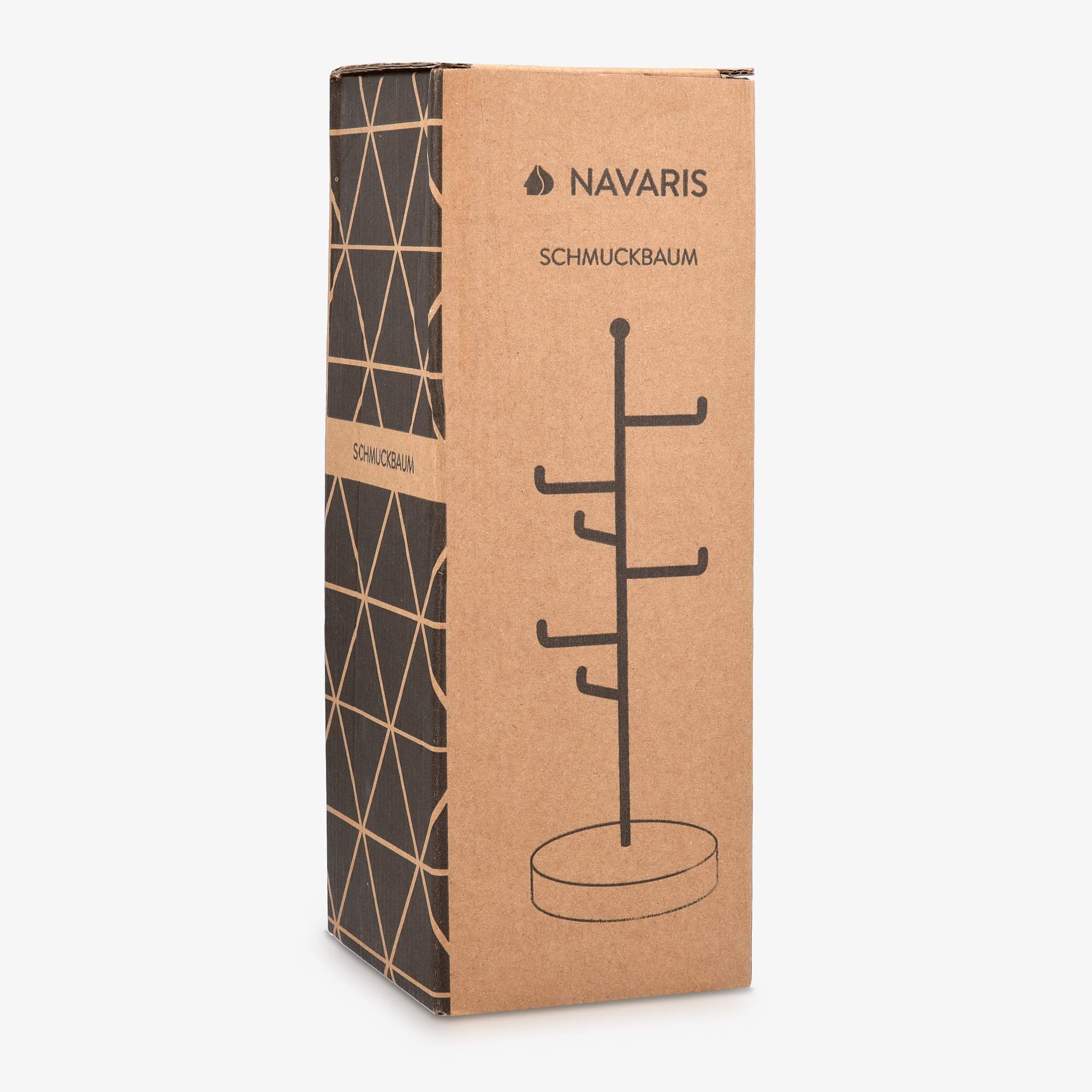 navaris-schmuckst-nder-marmor-metall-schmuckbaum-30-cm-ablage image 7