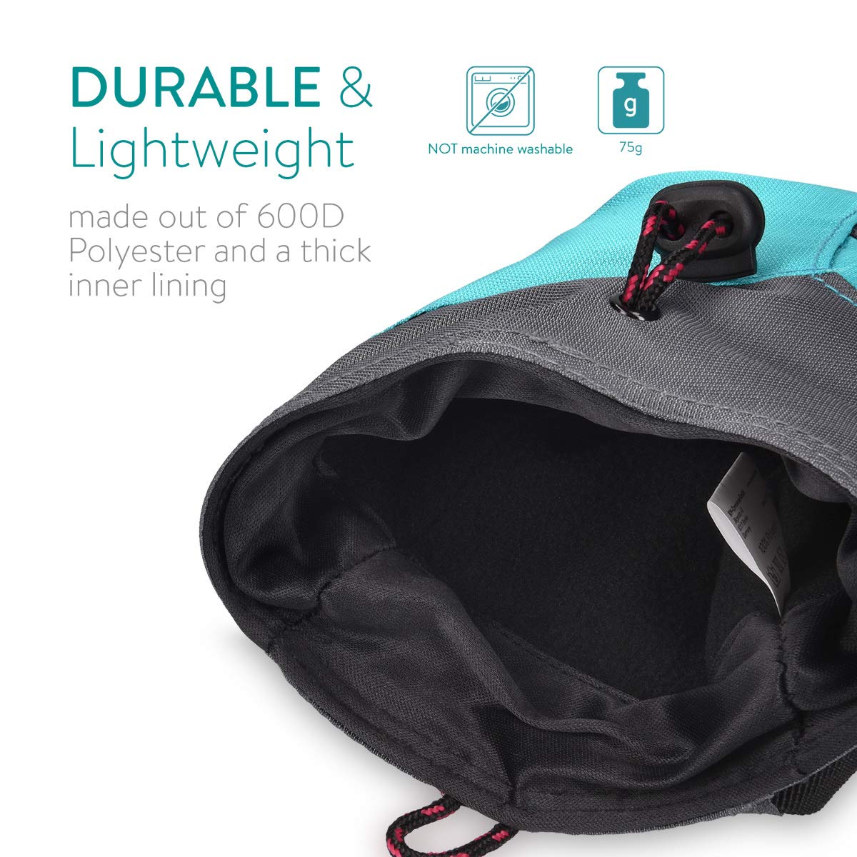 navaris-chalk-bag-bouldern-magnesiabeutel-grau-blau-mit-gurt image 5