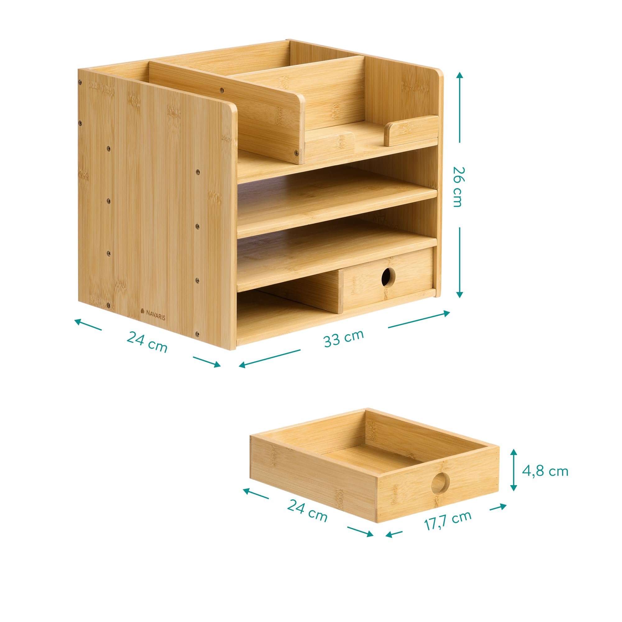 navaris-office-bambus-schreibtisch-organizer-33x24x26-cm image 6