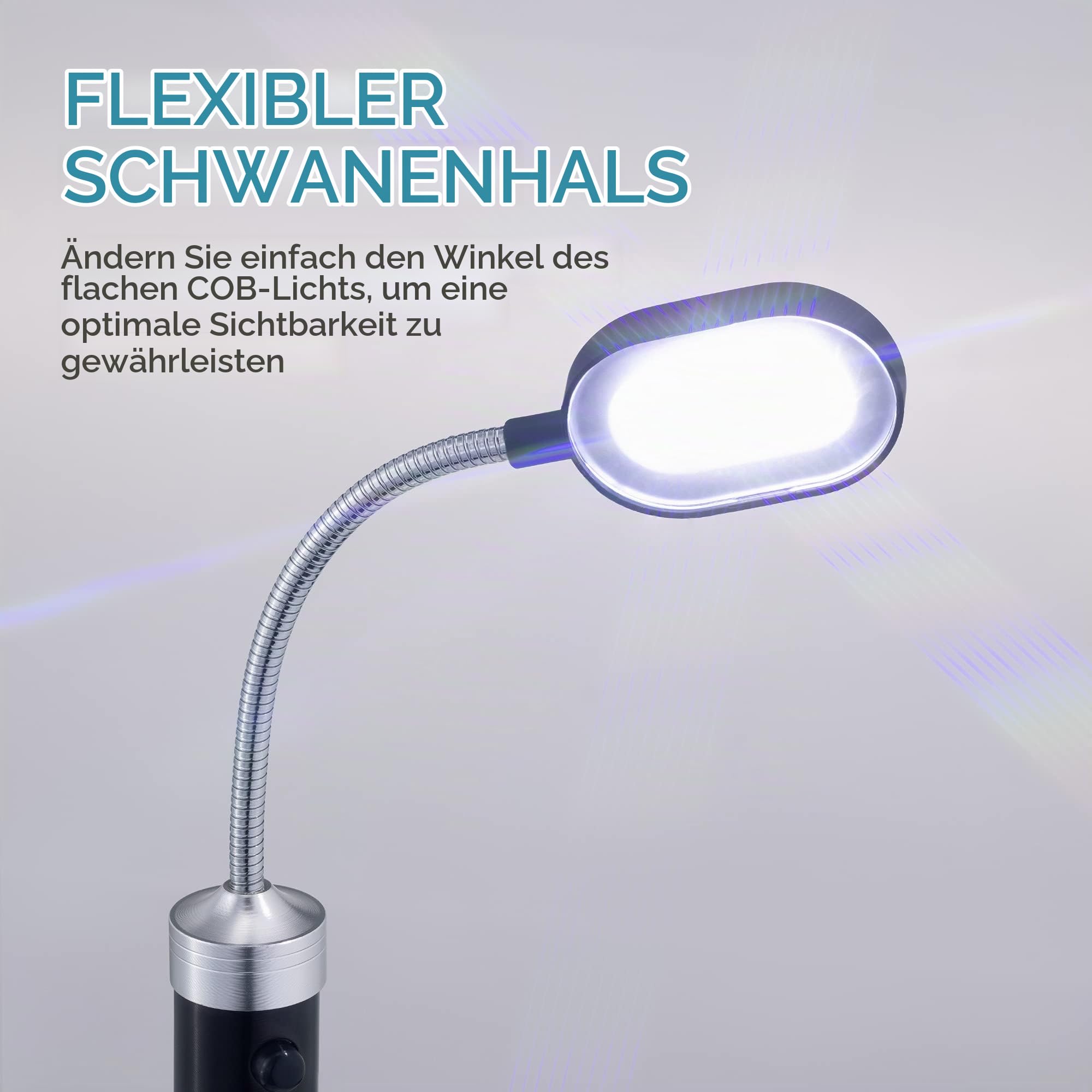navaris-grilllampe-magnetisch-2er-set-cob-led-360-schwenkbar image 8