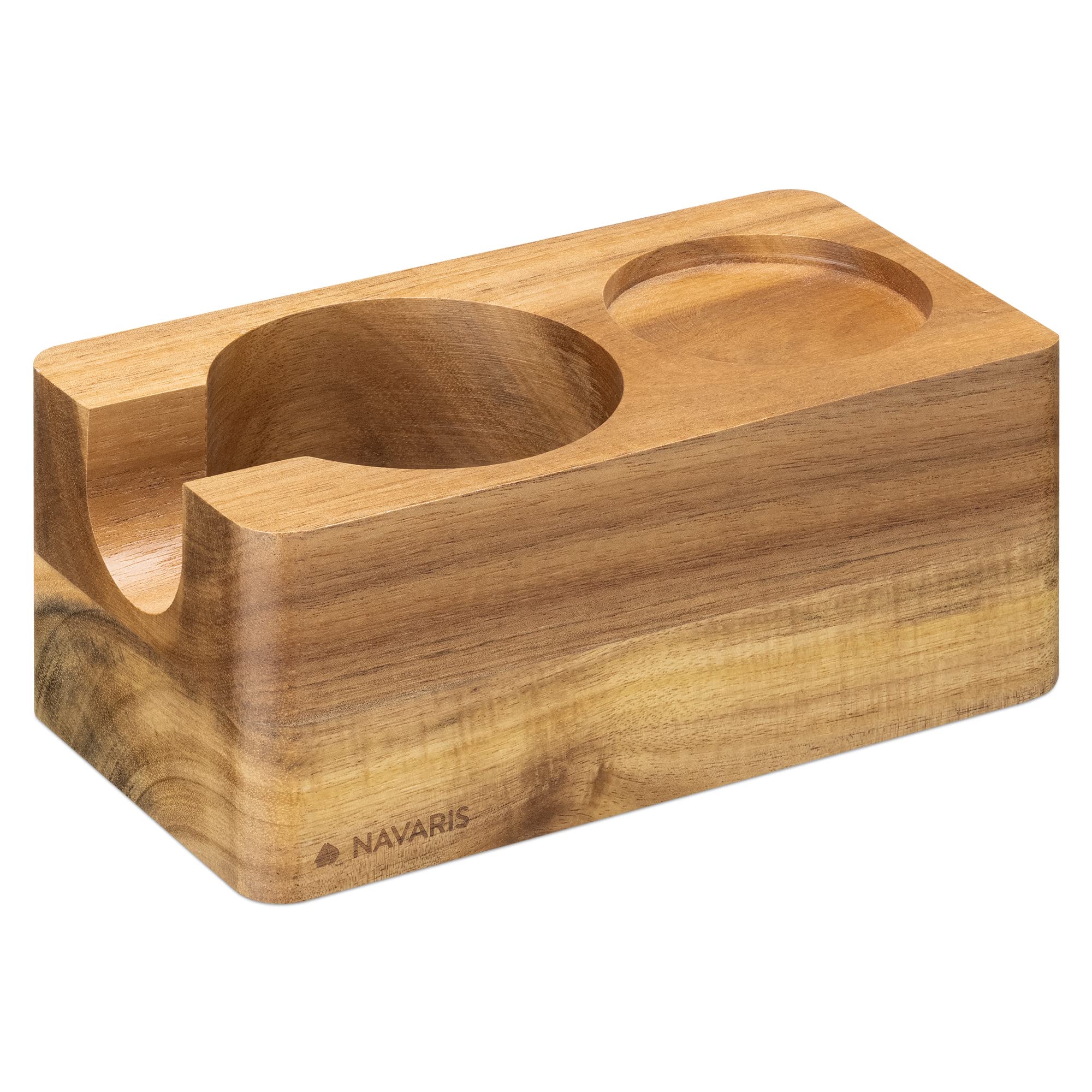 navaris-tamperstation-58mm-tamperhalter-akazienholz-natur image 1