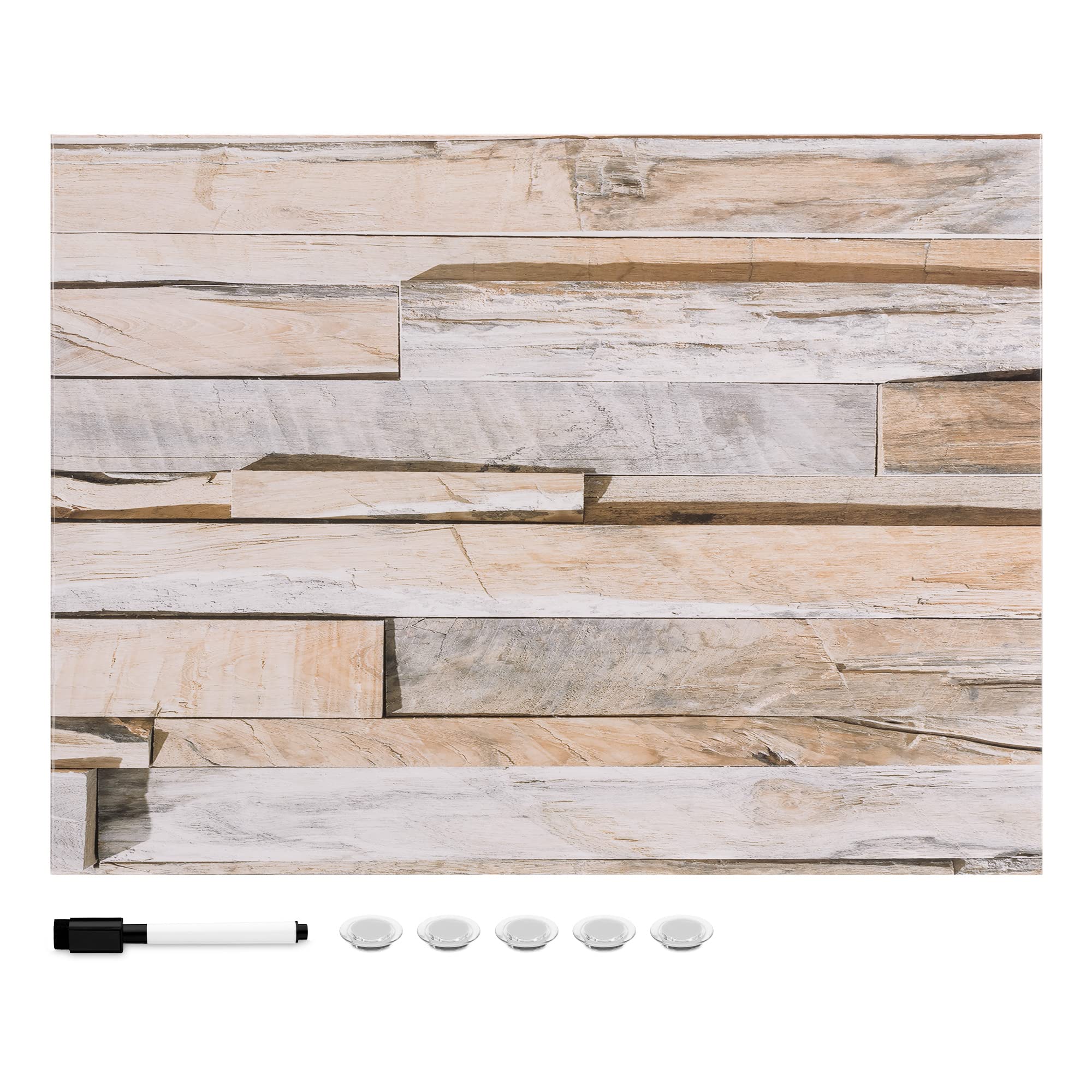 navaris-magnettafel-memoboard-33x43cm-steinwand-design image 1