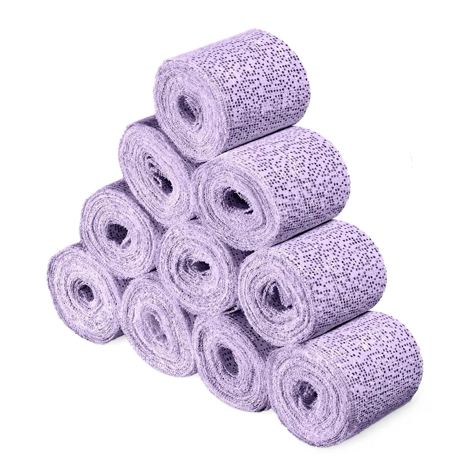 navaris-gipsbinden-10er-babybauch-5x300-cm-violett image 1