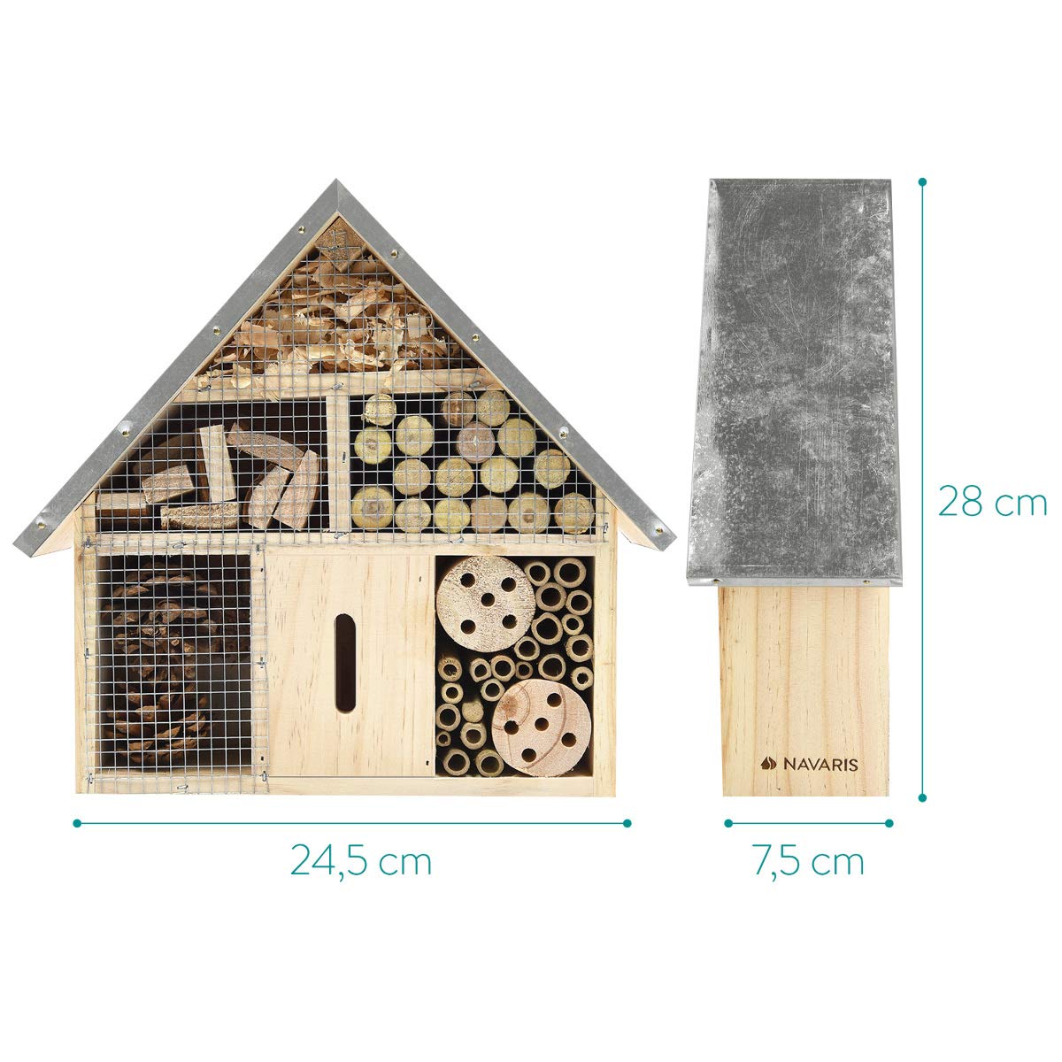 navaris-garden-insektenhotel-m-holz-naturbelassen-24-5x28-cm image 3