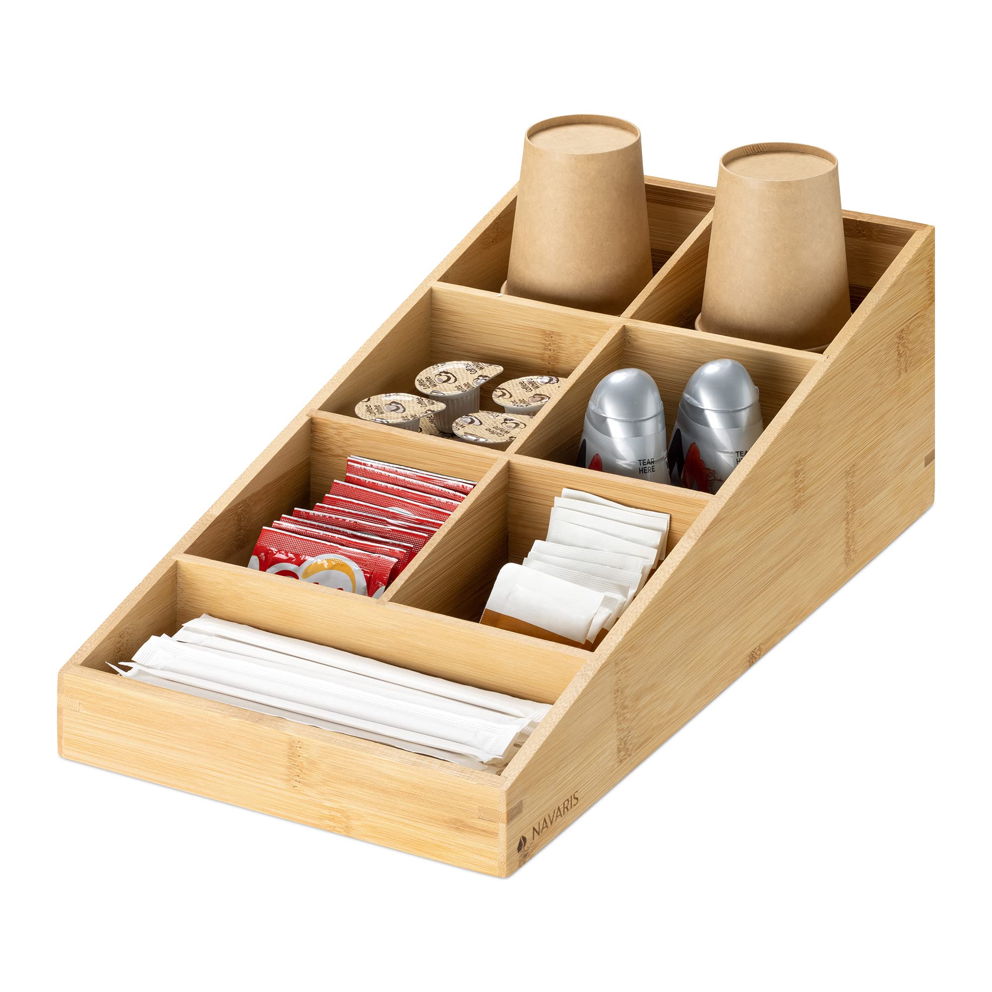 navaris-kaffee-organizer-bambus-7-f-cher-kaffeebar image 5