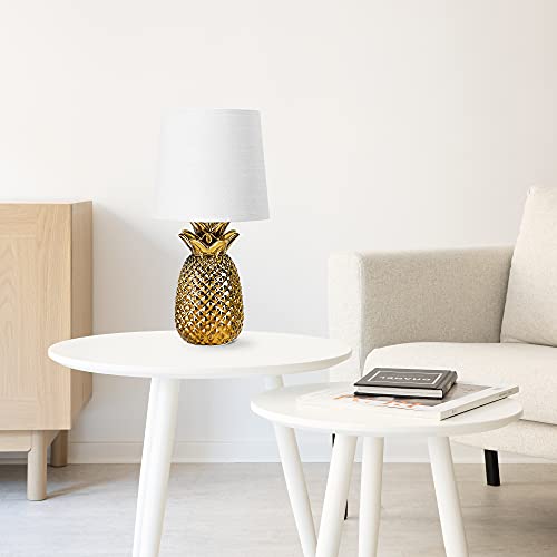 navaris-tischlampe-ananas-35cm-keramiklampe-e14-gold-wei image 8