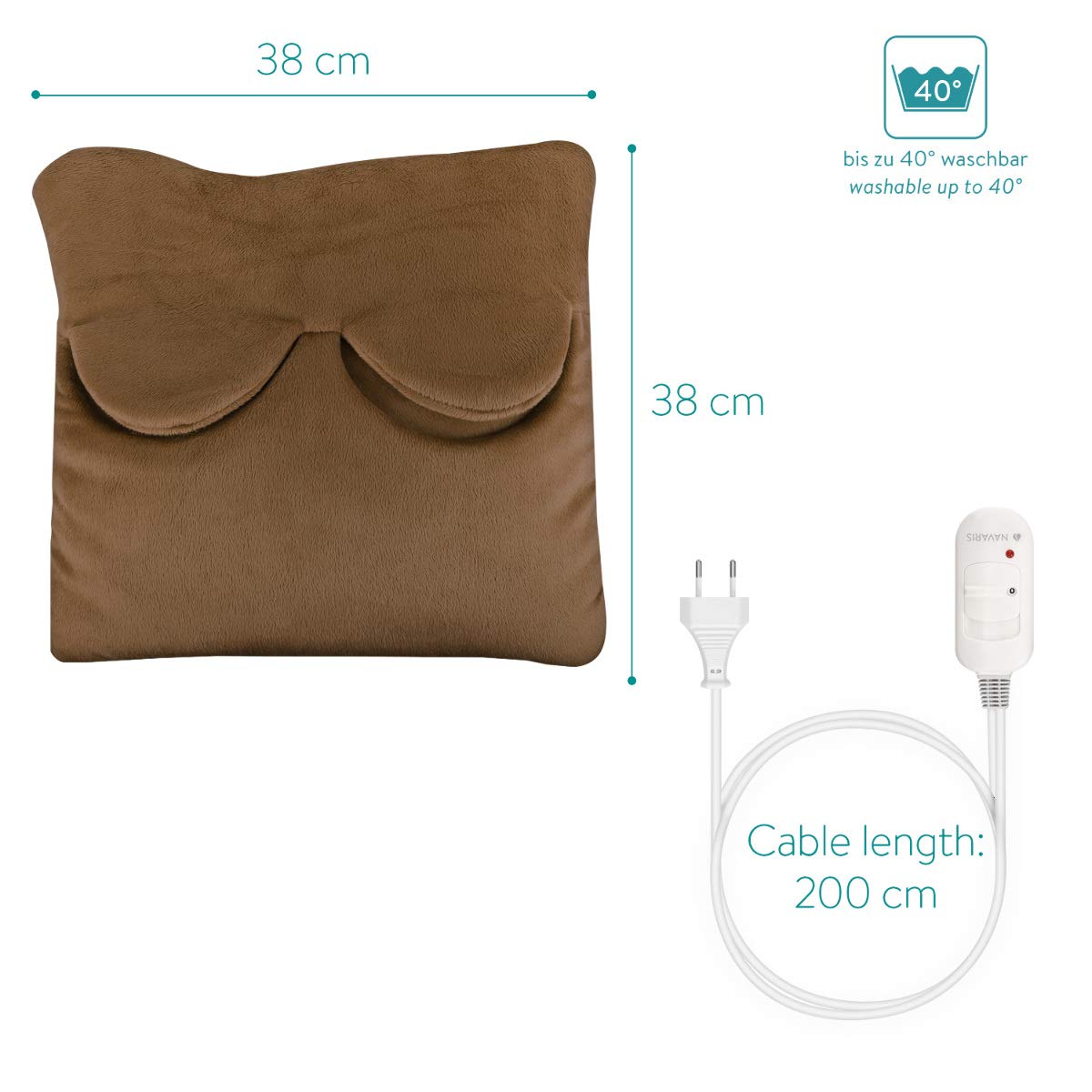 navaris-2in1-heizkissen-elektrisch-38x38cm-fu-w-rmer-coffee-fleece image 4