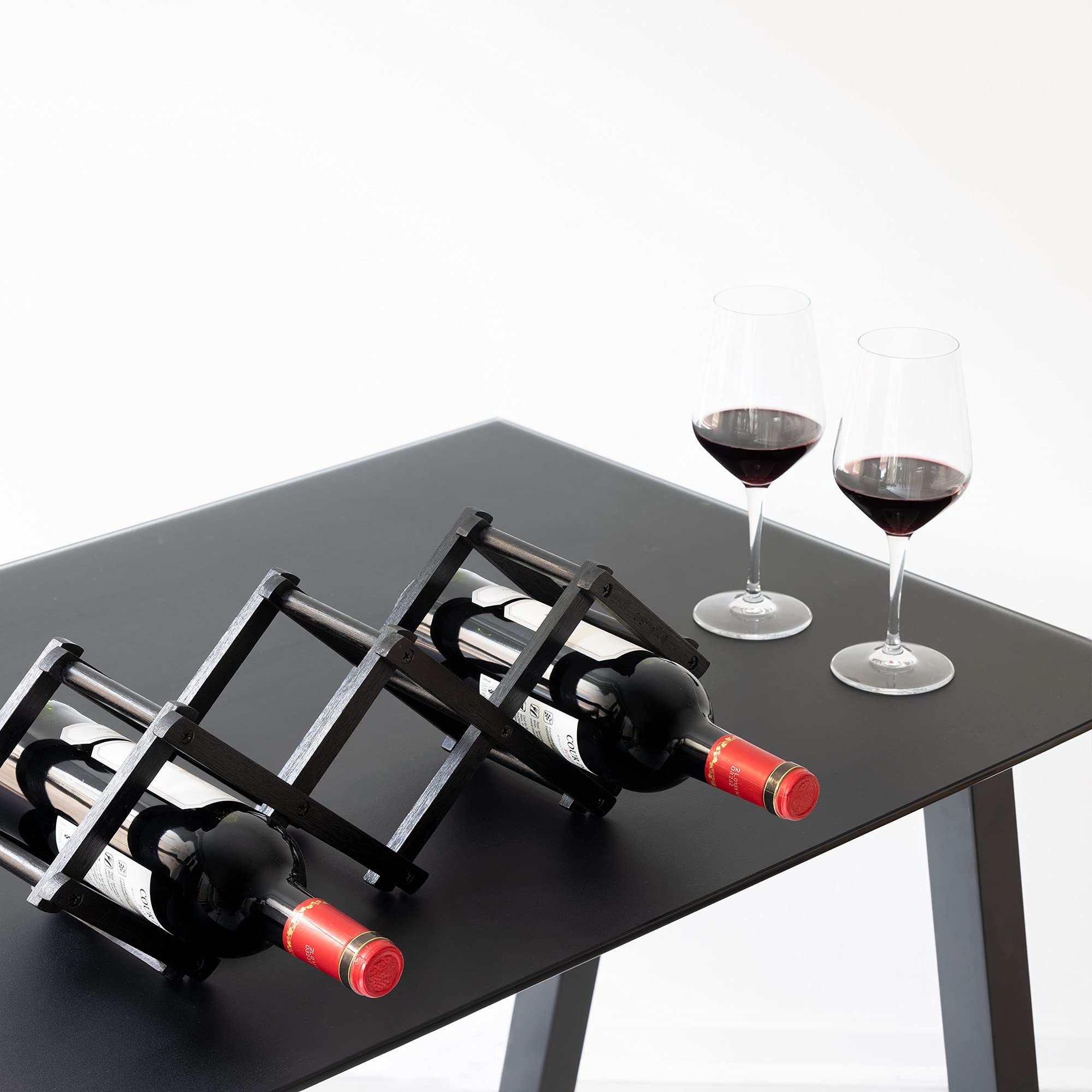 navaris-kitchen-weinregal-bambus-flaschenregal-45-cm-faltbar-2 image 2