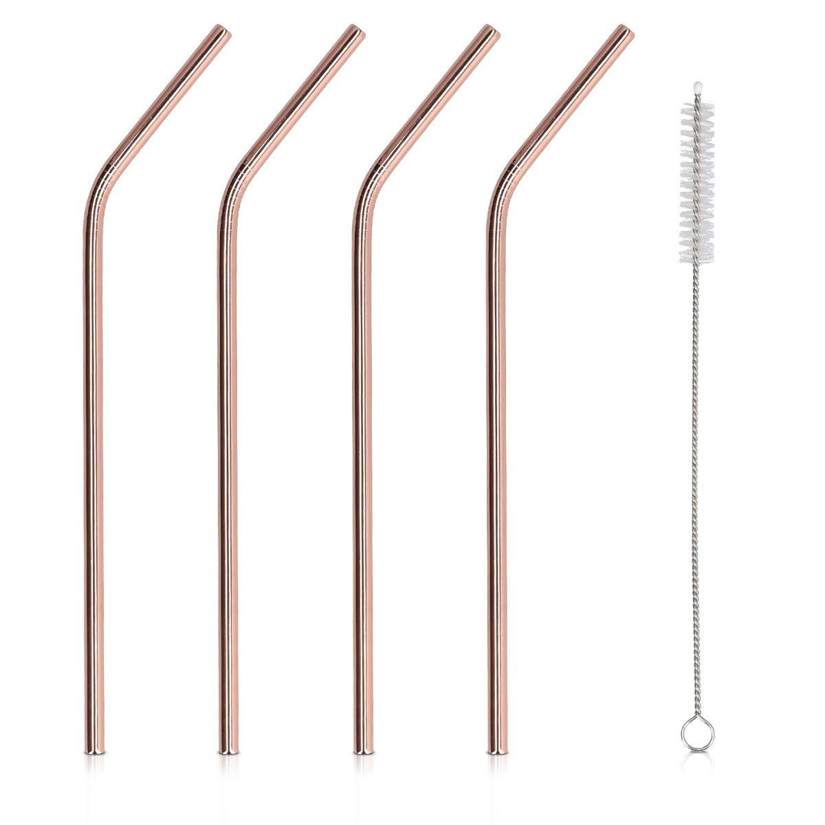 navaris-kitchen-edelstahl-trinkhalme-gebogen-ros-gold-4er-set image 8
