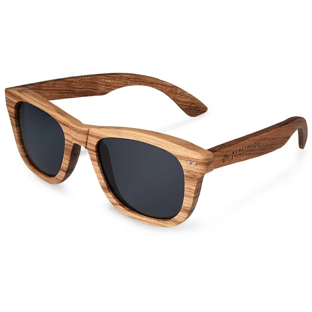 navaris-beauty-sonnenbrille-holz-zebraholz-uv400-polarisiert image 1