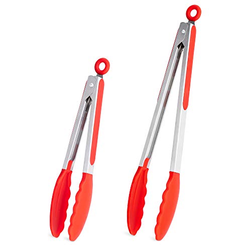 navaris-kitchen-k-chenzange-edelstahl-23-30cm-silikon-rot image 8