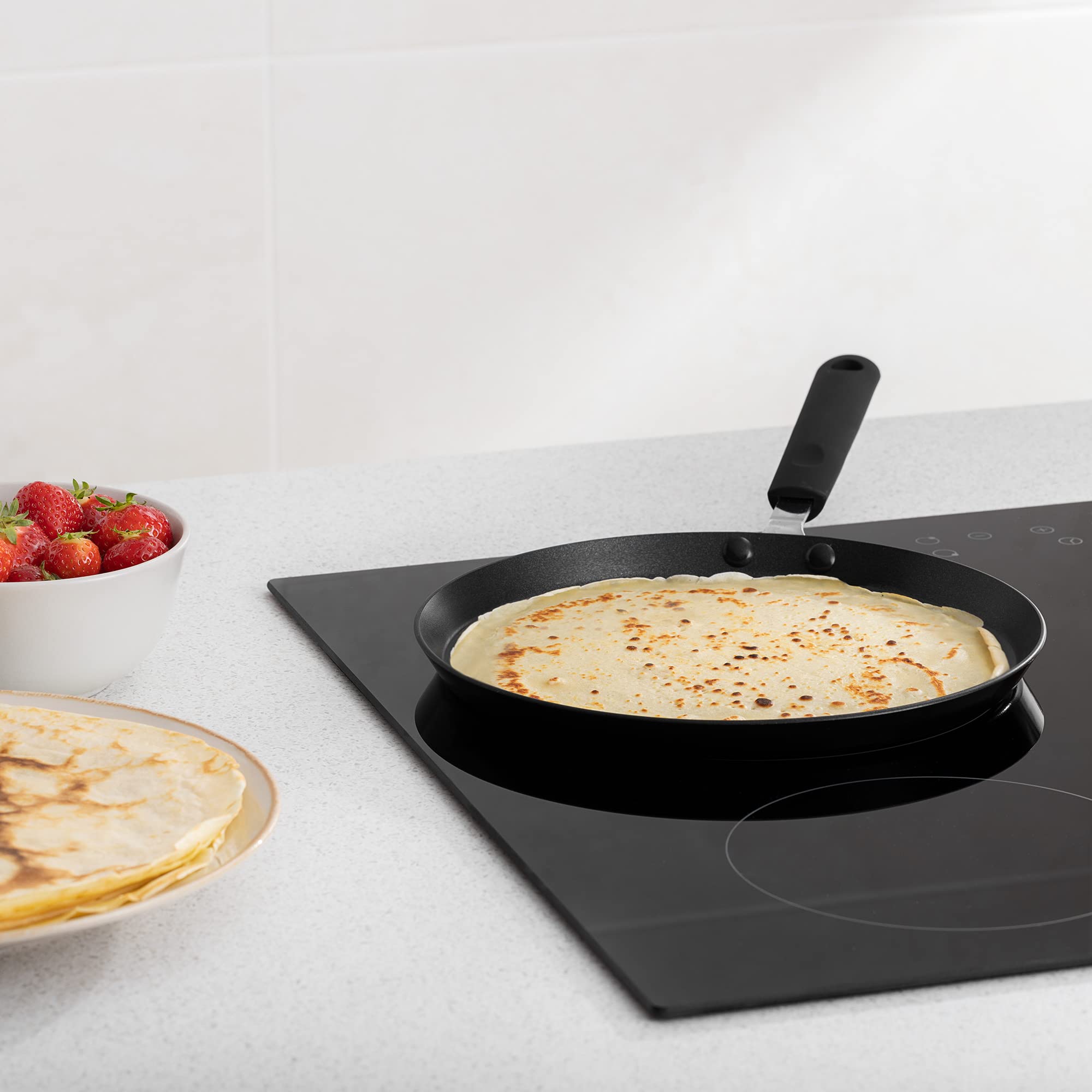 navaris-kitchen-cr-pespfanne-26cm-pfannkuchenpfanne-antihaft-schwarz image 2