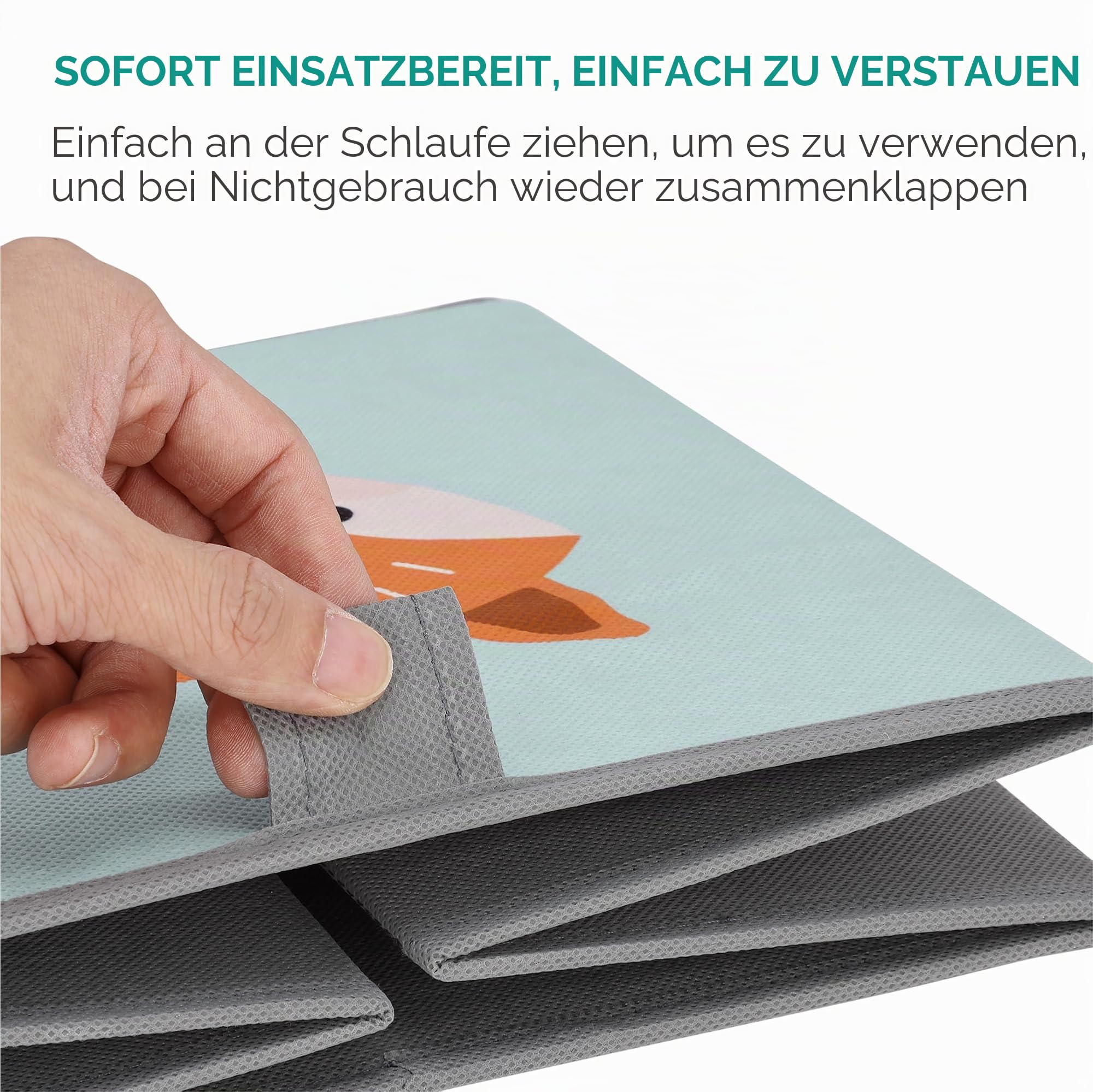 navaris-kinder-aufbewahrungsbox-3er-set-tiermotiv-28cm-faltbar image 5