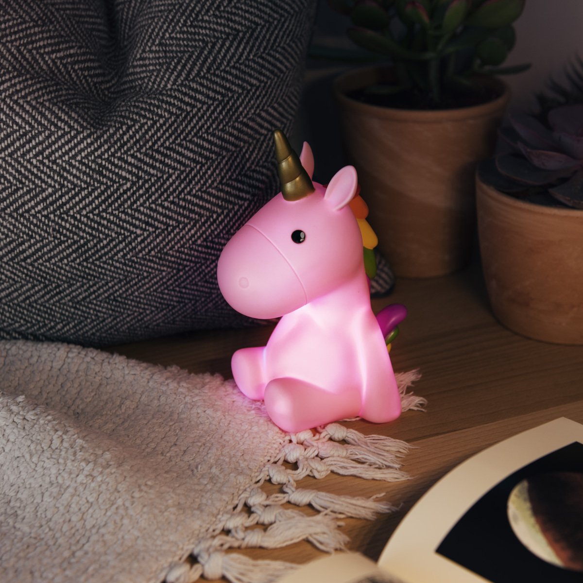 navaris-lighting-led-nachtlicht-einhorn-rosa-rgb-kinderlampe image 2