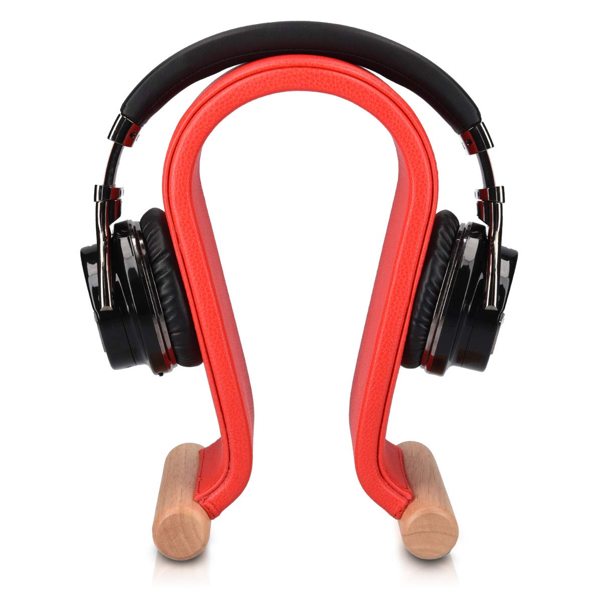 navaris-omega-kopfh-rerst-nder-headset-halter-rot-kunstleder image 5