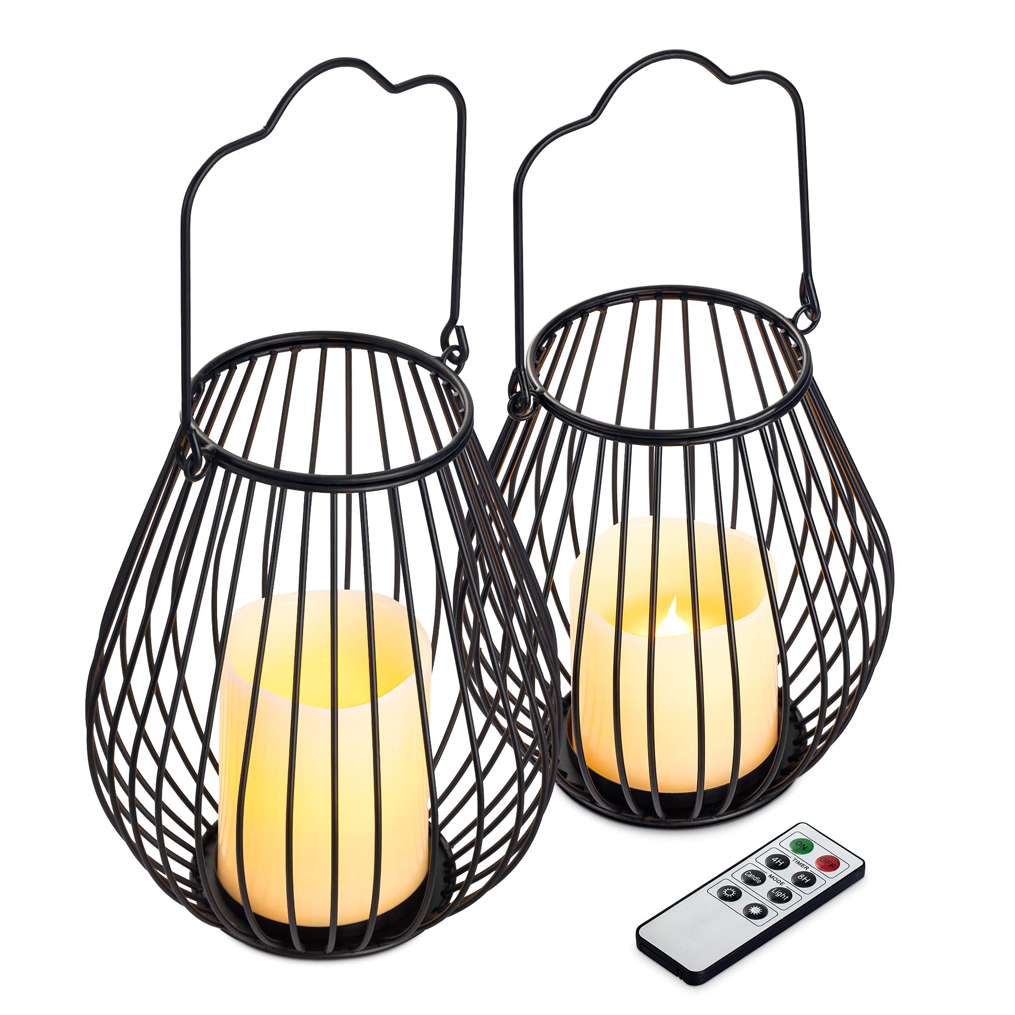 navaris-kerzenhalter-metall-led-wachskerzen-set-s-und-m-dimmbar image 7
