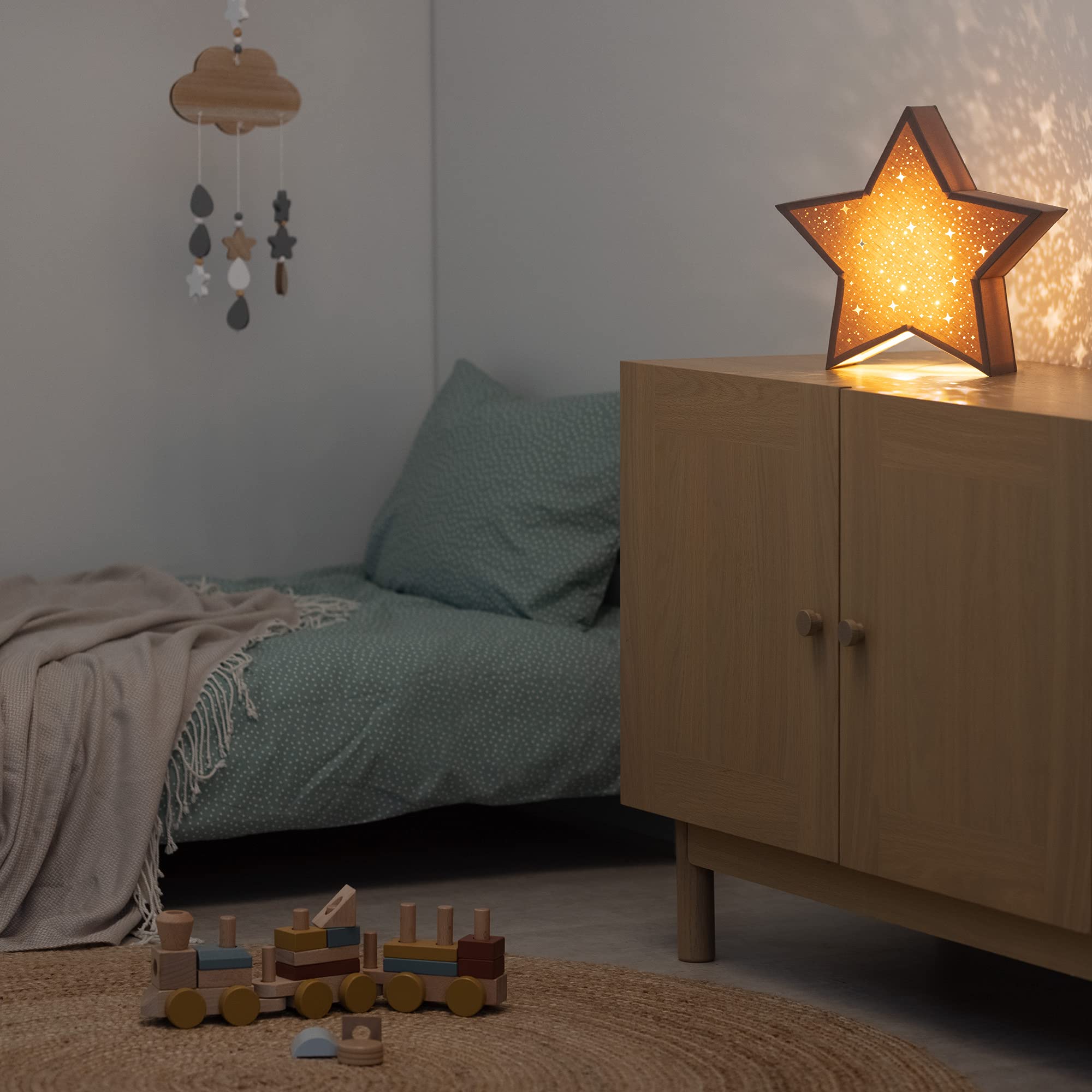 navaris-lighting-led-leuchtstern-warmwei-taupe-31-cm image 2