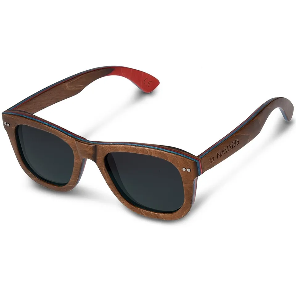 navaris-beauty-holz-sonnenbrille-uv400-polarisiert-unisex image 1