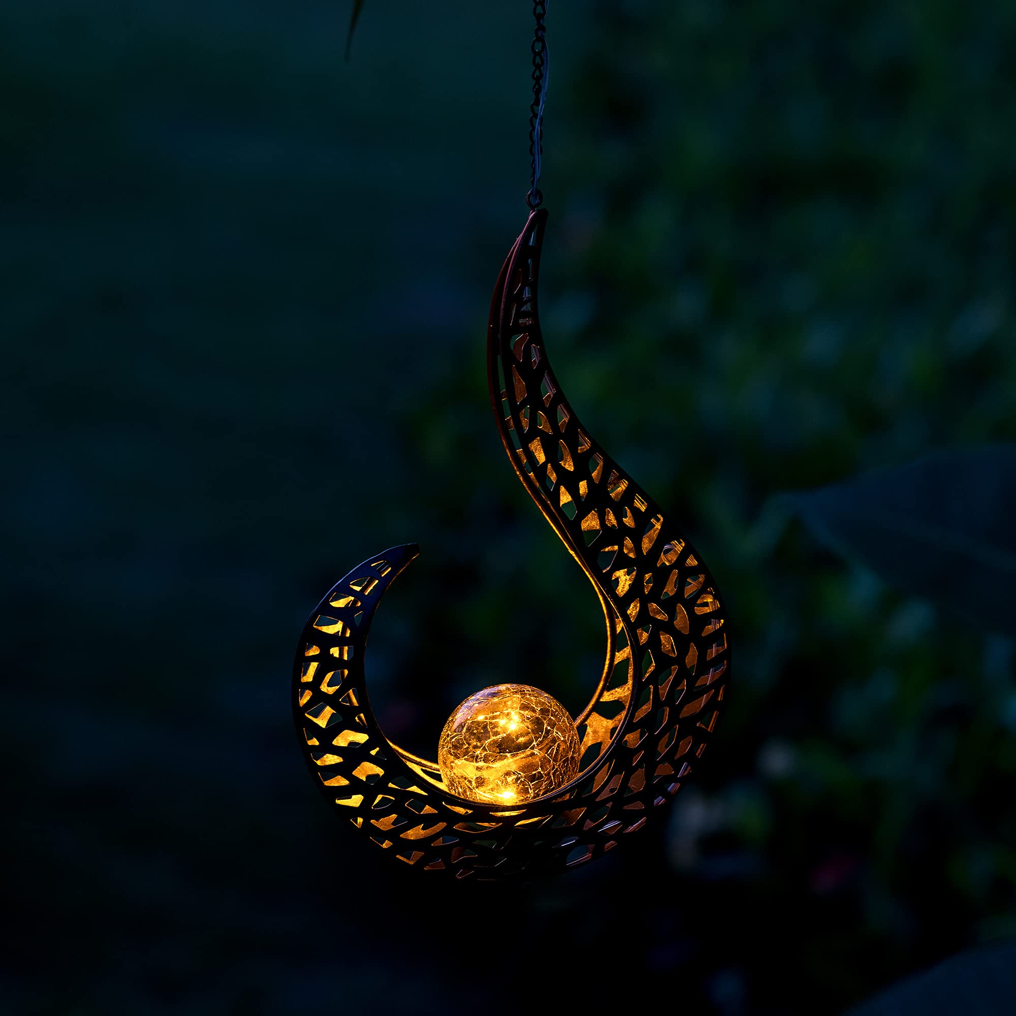 navaris-lighting-solar-h-ngelampe-flammen-metall-h-ngend image 2