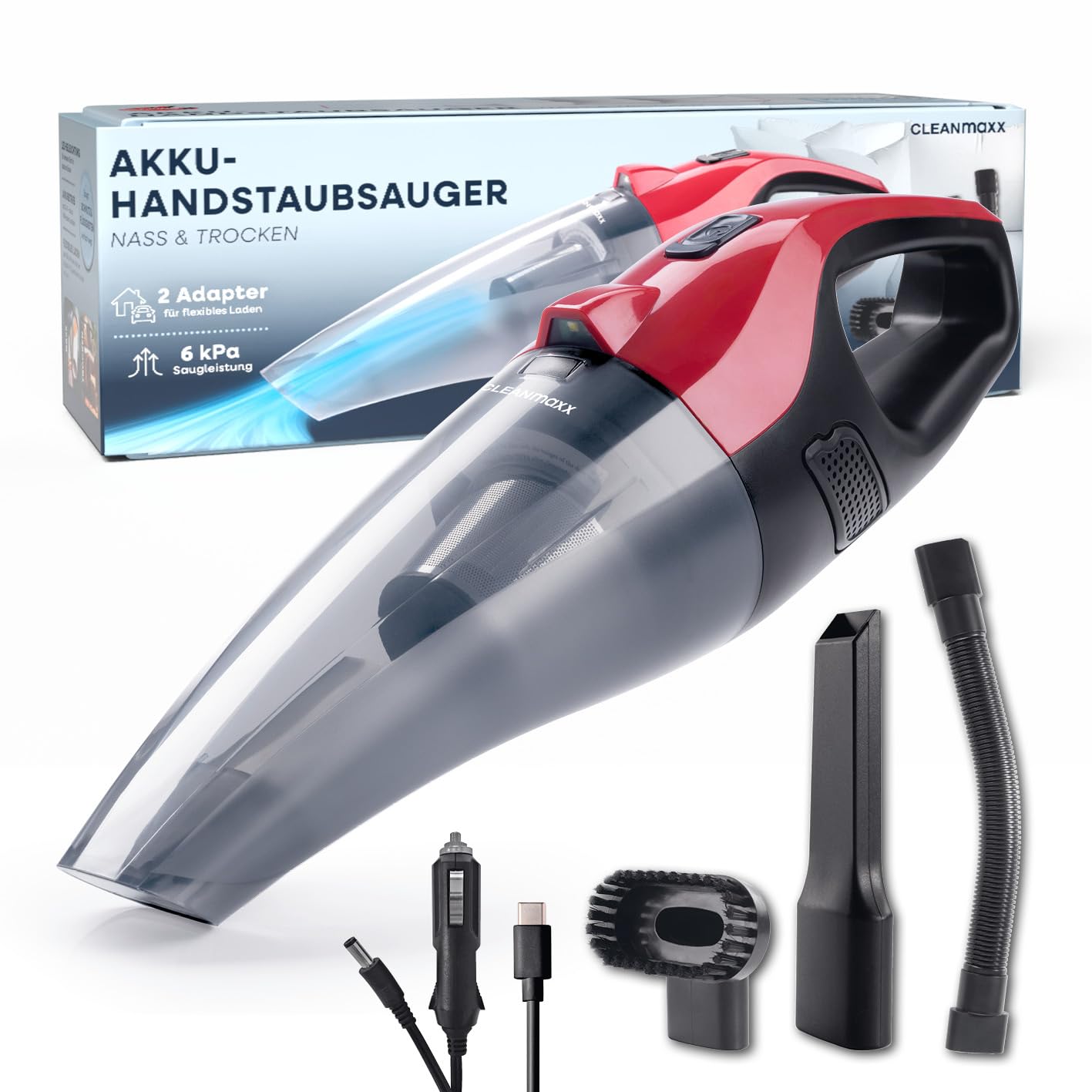 cleanmaxx-staubsauger-aero-dry-wet-rot-nass-trocken-akku image 1
