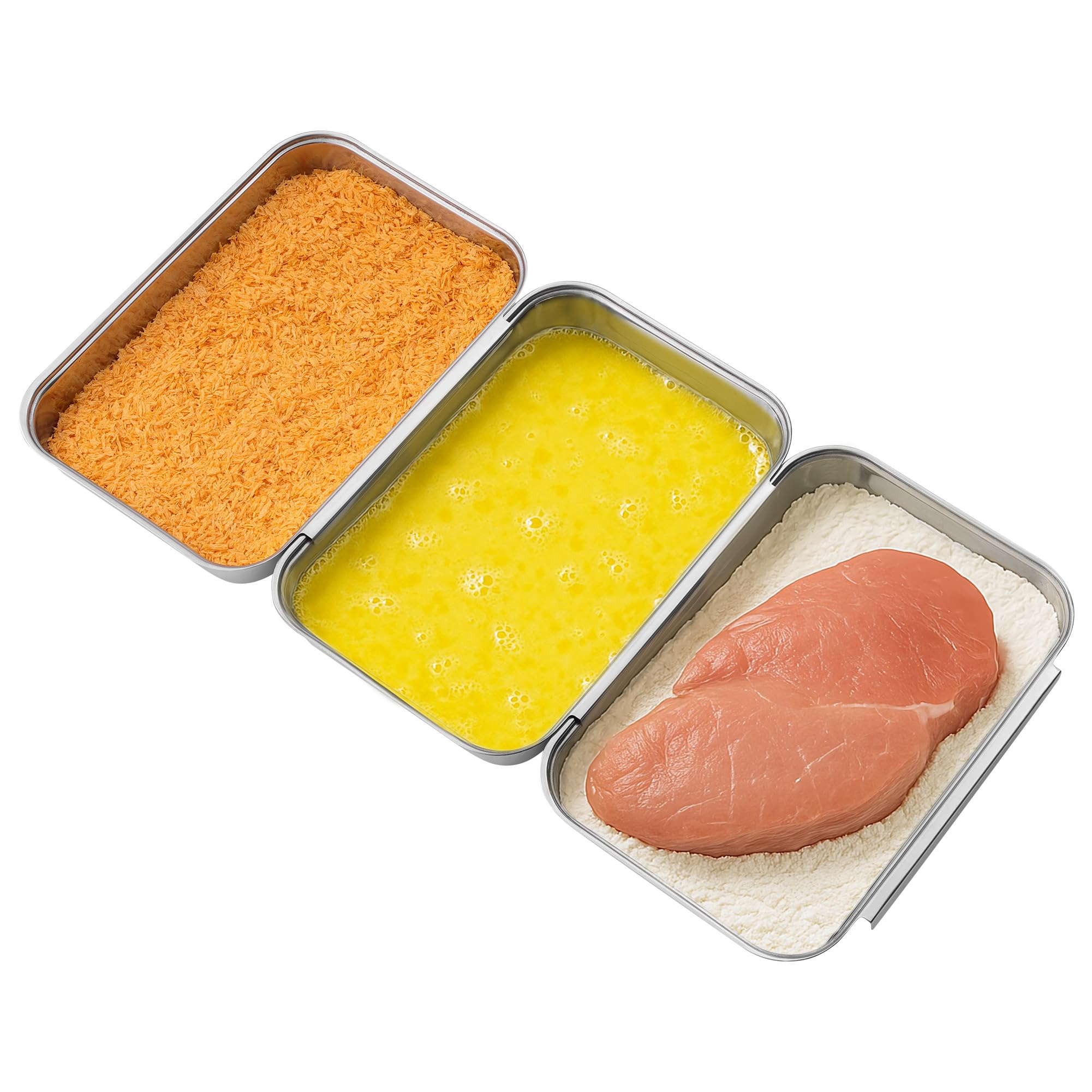 navaris-kitchen-panier-set-edelstahl-3tlg-22x15cm-f-r-schnitzel image 1