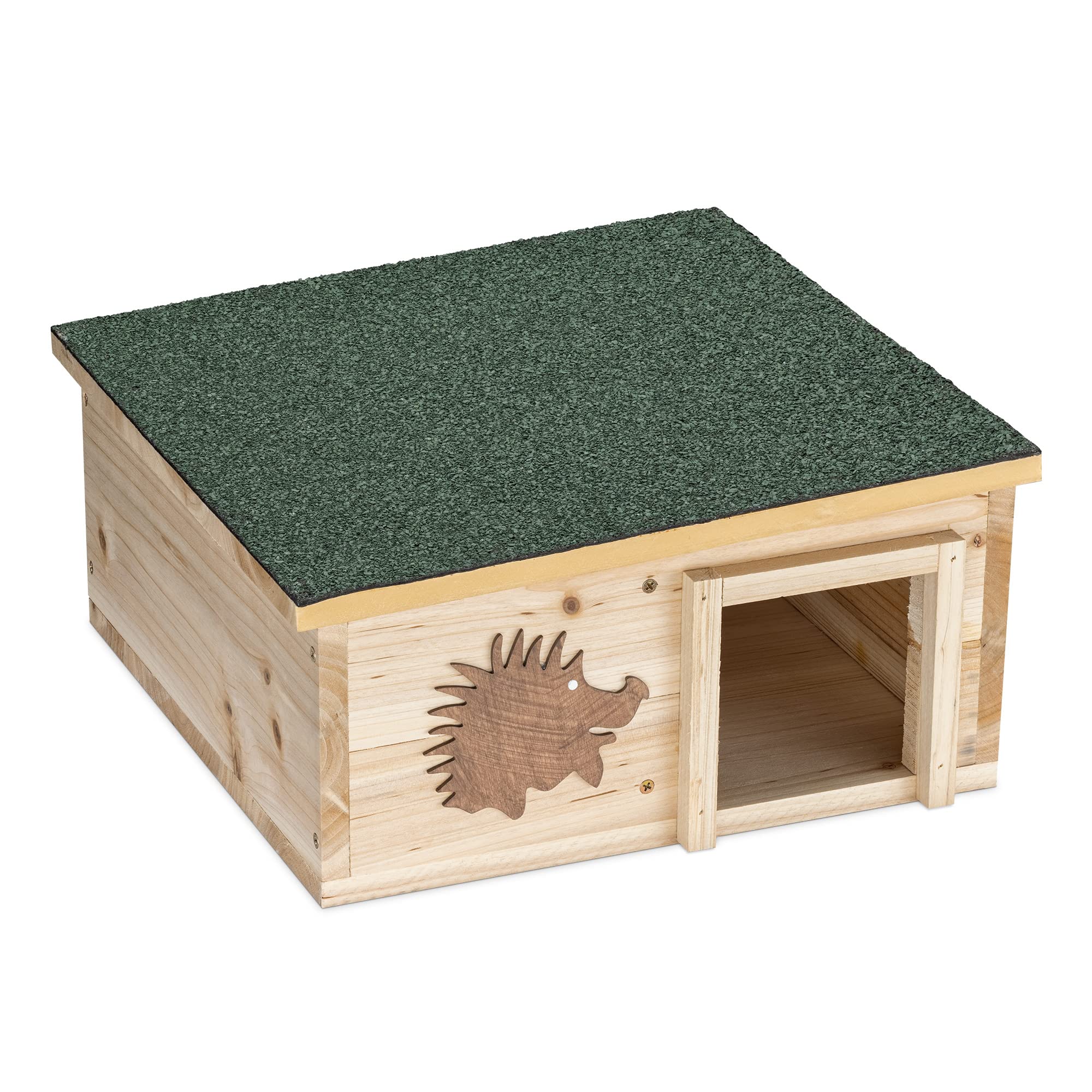navaris-igelhaus-holz-igelh-tte-wetterfest-katzensicher image 1