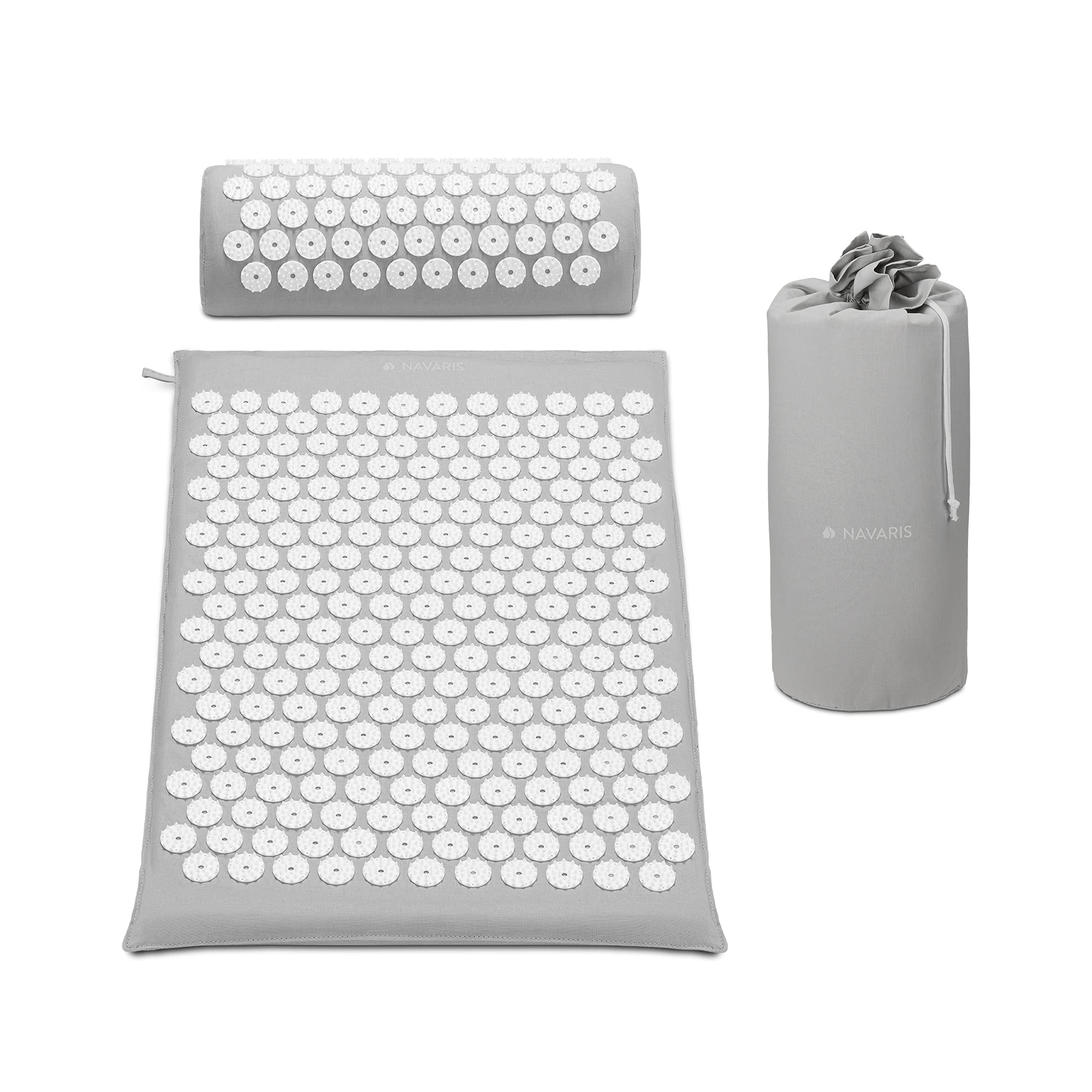 navaris-shakti-matte-2in1-akupressurmatte-mit-kissen-grau image 7