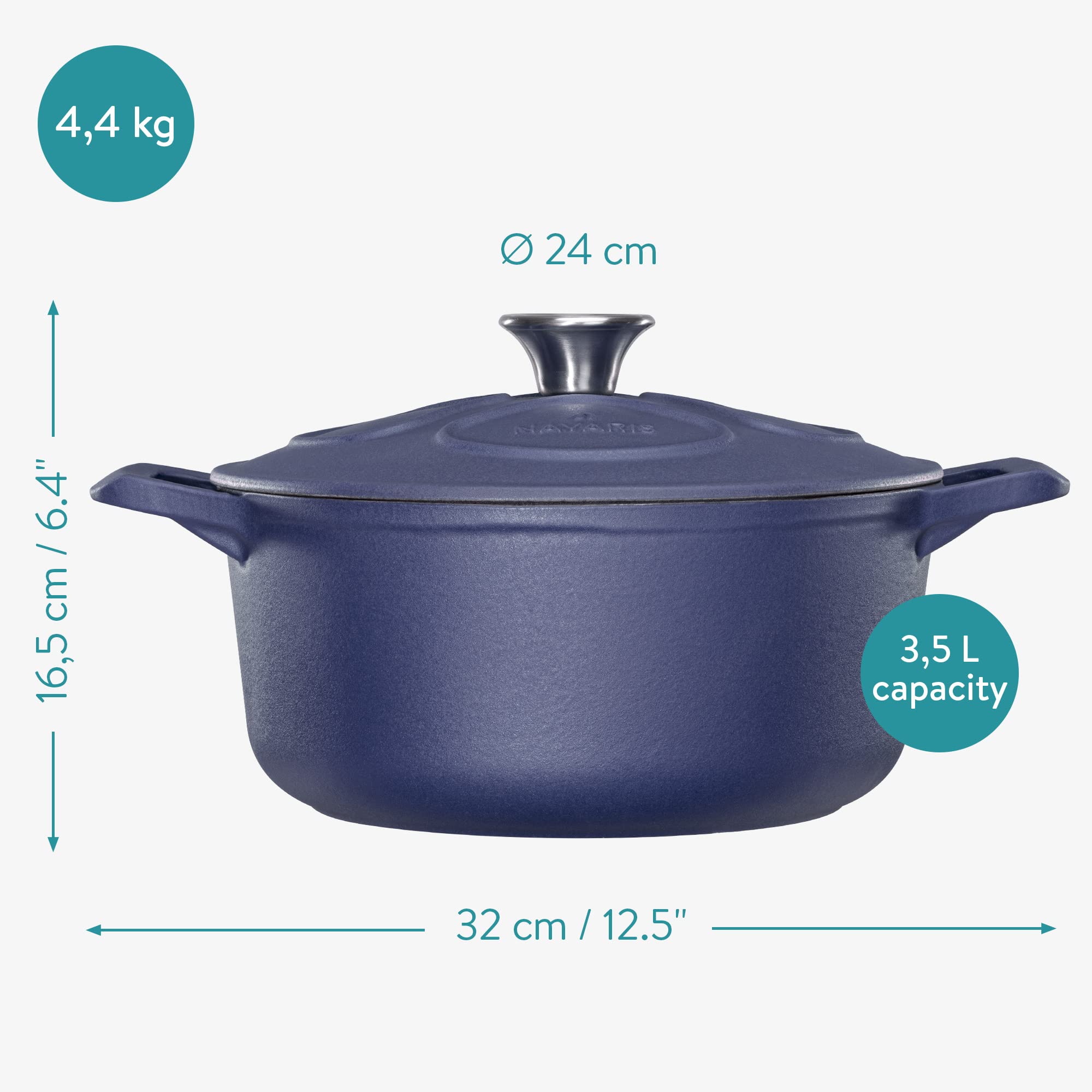 navaris-kitchen-gusseisentopf-br-ter-3-5l-24-cm-emailliert-4 image 4