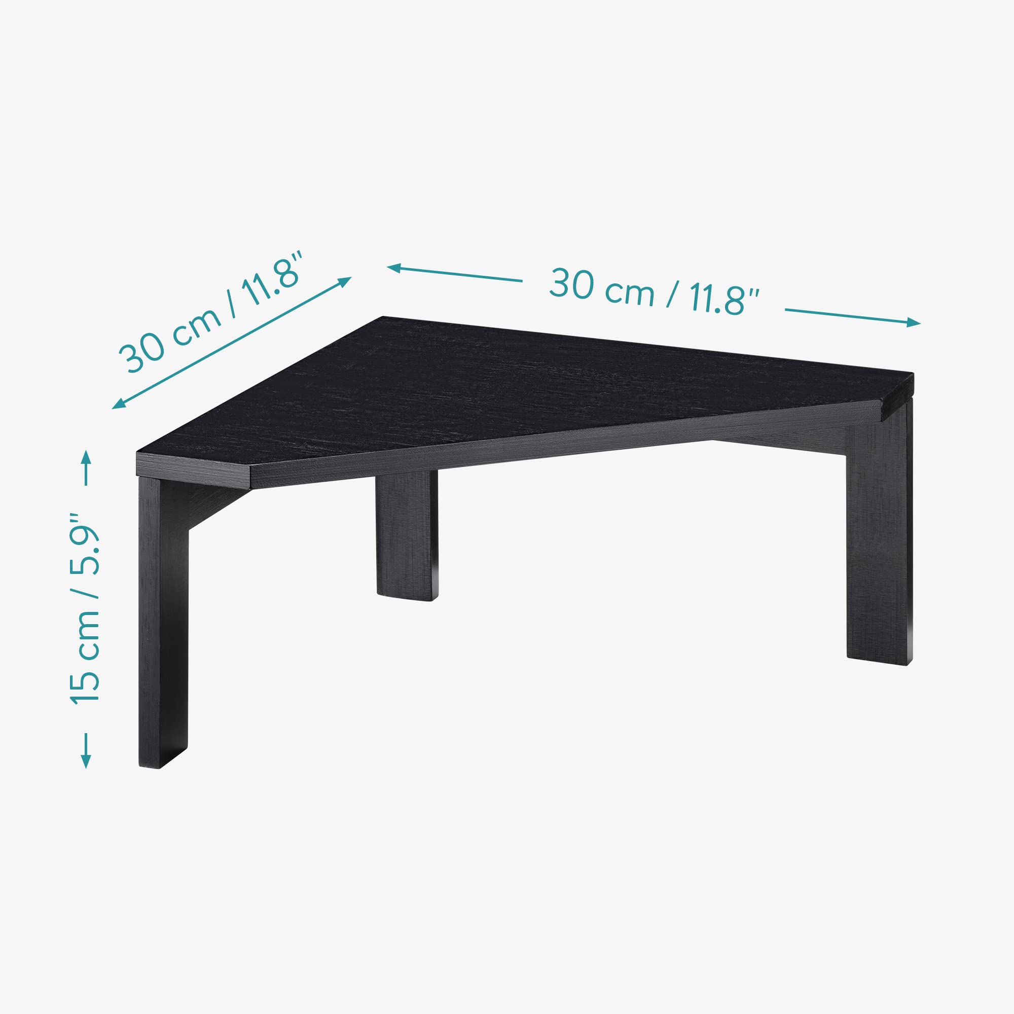 navaris-eckregal-bambus-30x30x15-cm-schwarz-1-ebene image 3