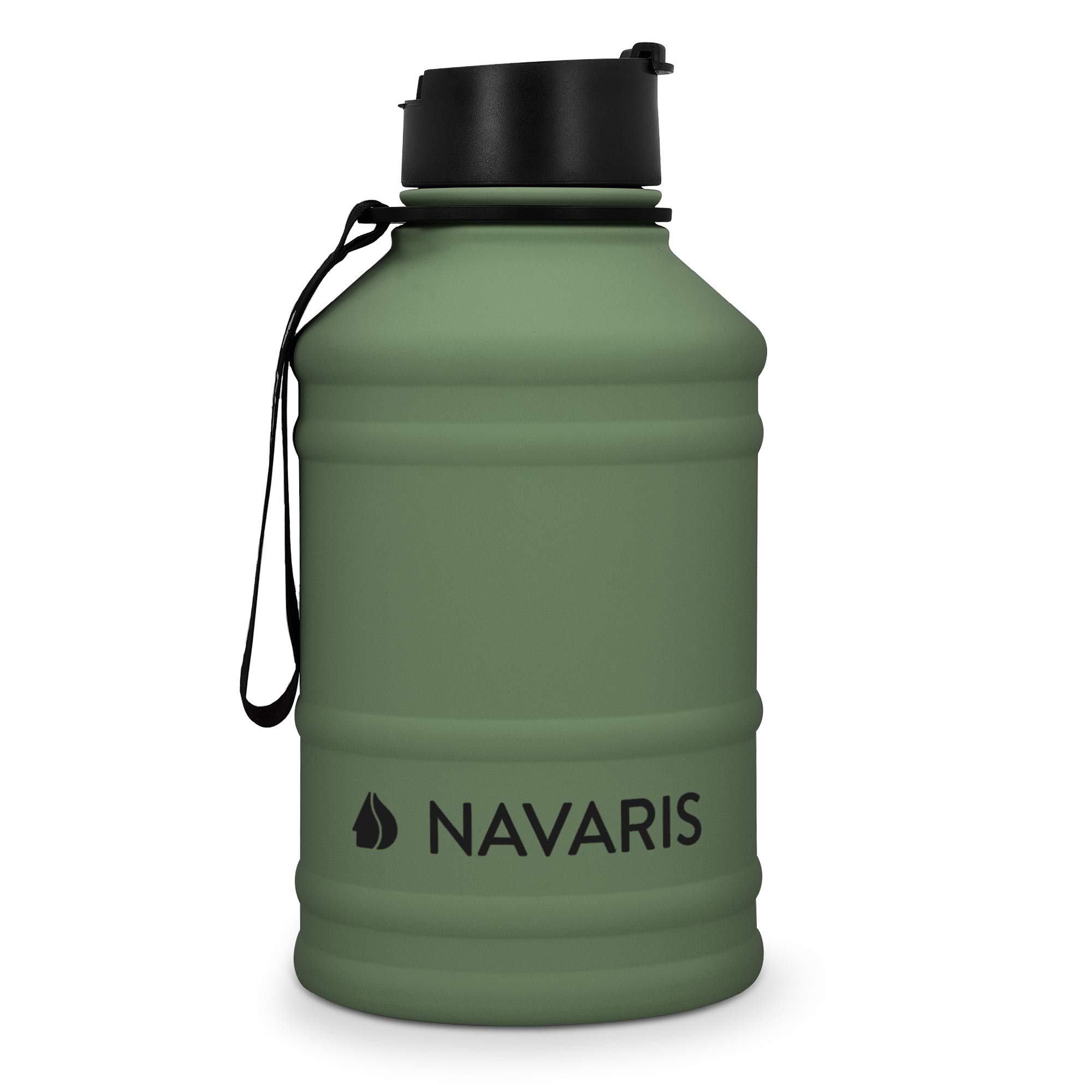 navaris-sport-trinkflasche-edelstahl-2-2l-dunkelgr-n-bpa-frei image 5