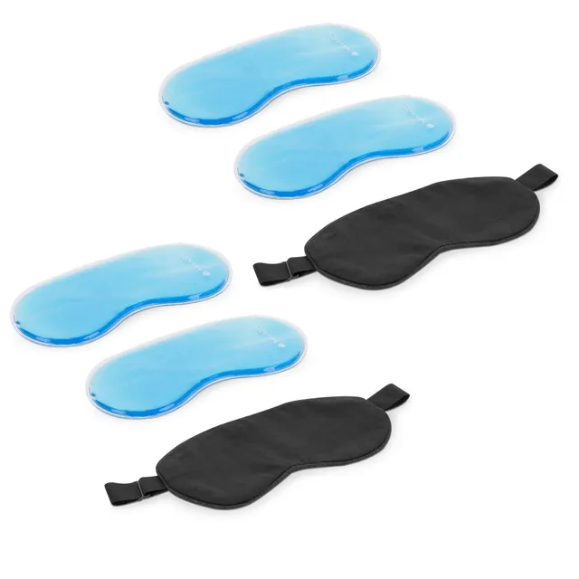 navaris-gel-schlafpad-augenpad-k-hlend-4er-set-warm image 1
