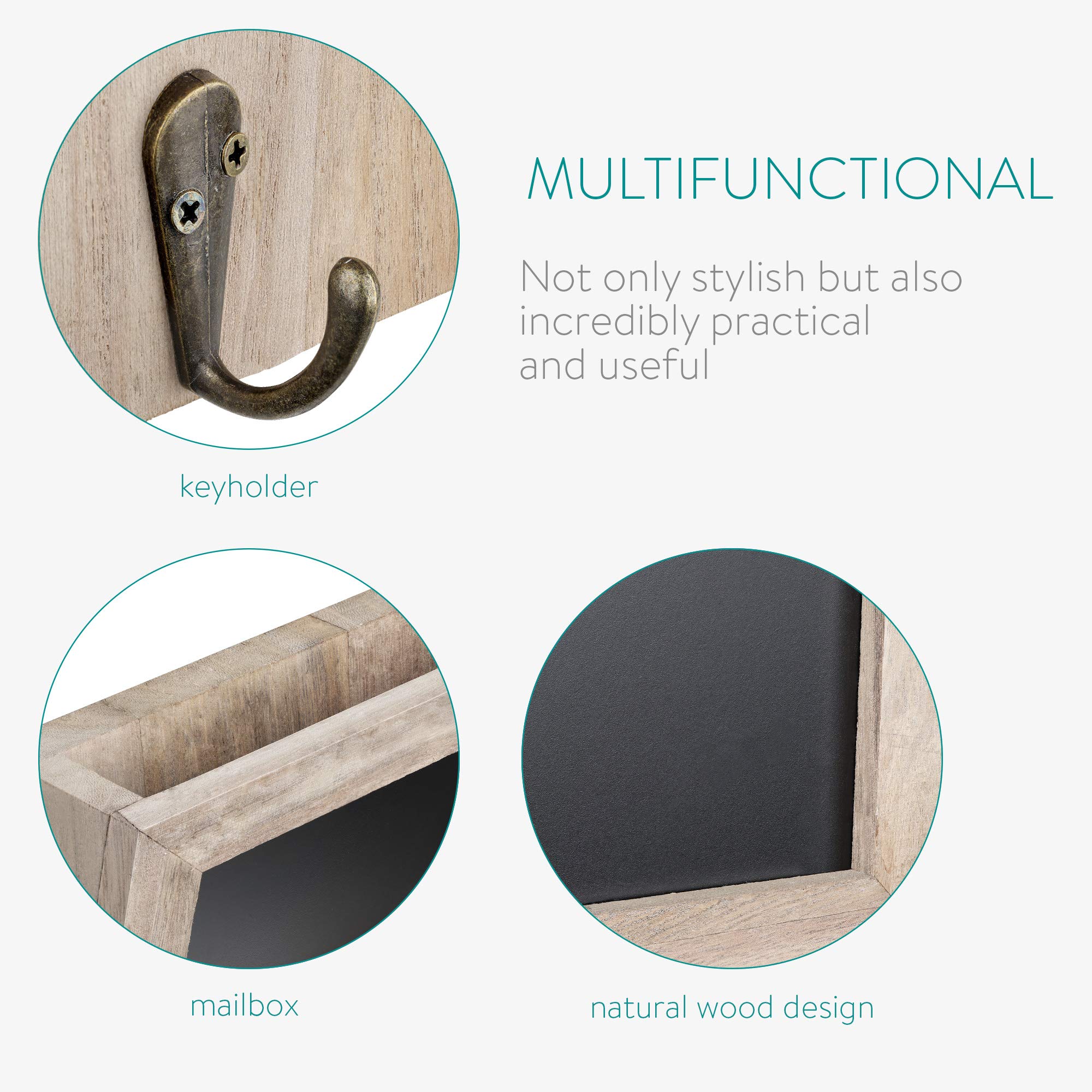 navaris-living-briefhalter-holz-schl-sselkasten-mit-tafel image 3