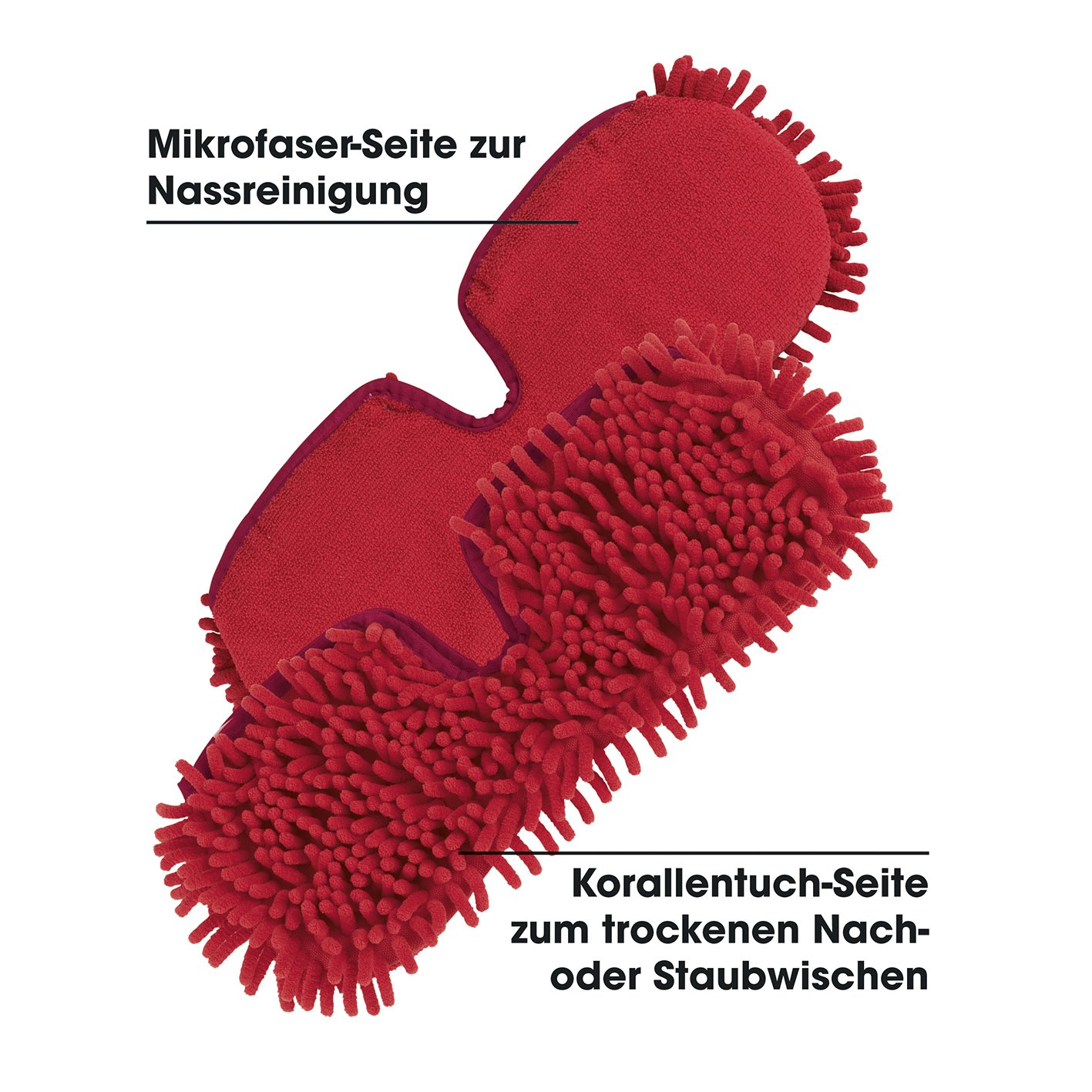 cleanmaxx-ersatzmopp-spray-mopp-rot-2er-mikrofaser image 5