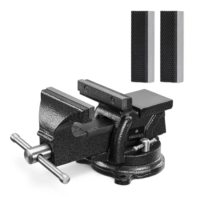 navaris-hardware-schraubstock-100mm-gusseisen-1000kg-amboss image 1