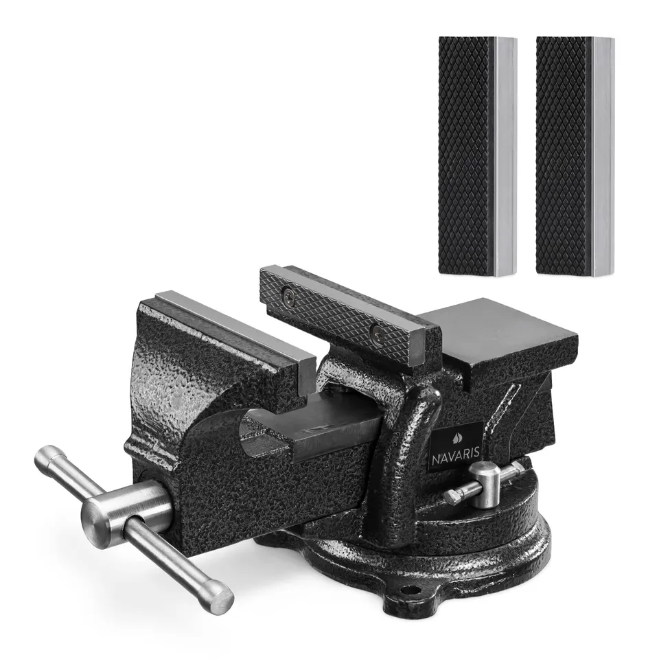navaris-hardware-schraubstock-100mm-gusseisen-1000kg-amboss image 1