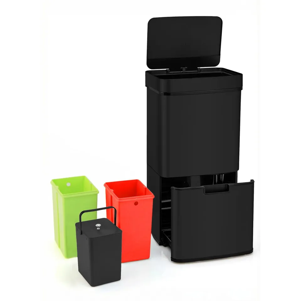 allyson-sensor-m-lltrennsystem-60l-3-fach-edelstahl-schwarz image 1