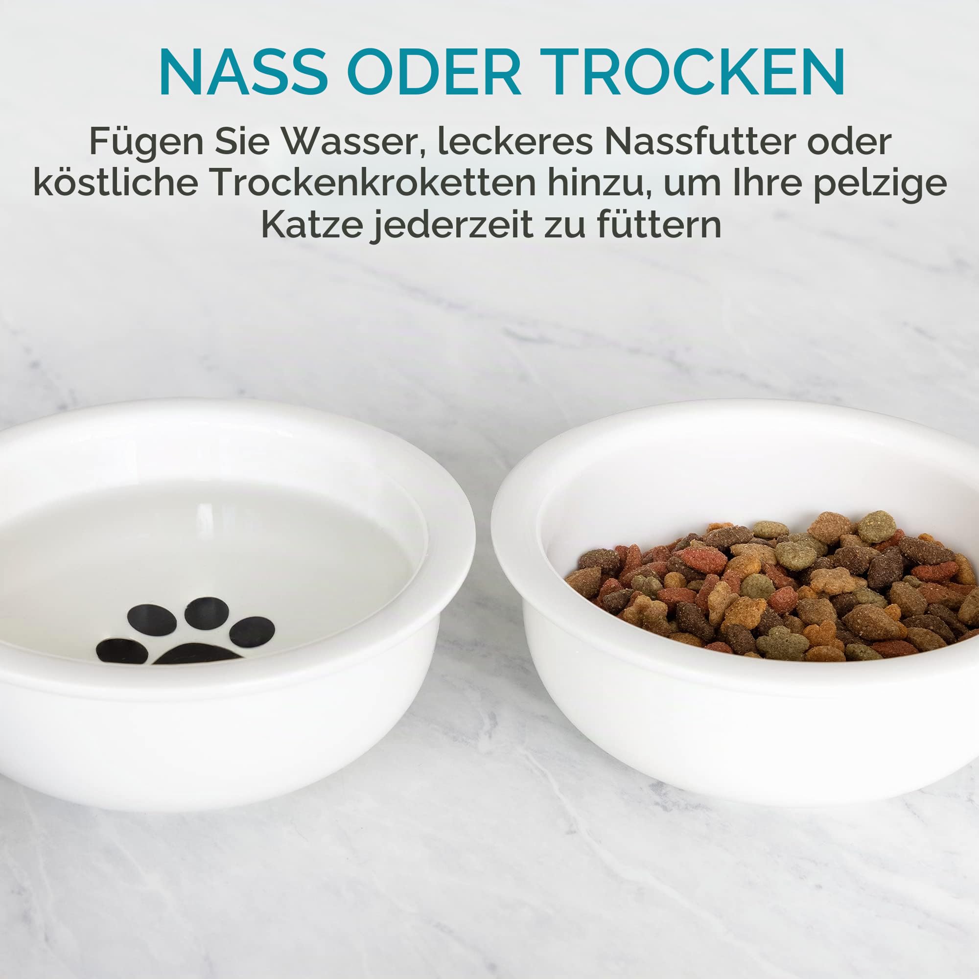 navaris-animals-3er-keramik-futternapf-set-schwarz-wei-320-ml image 6