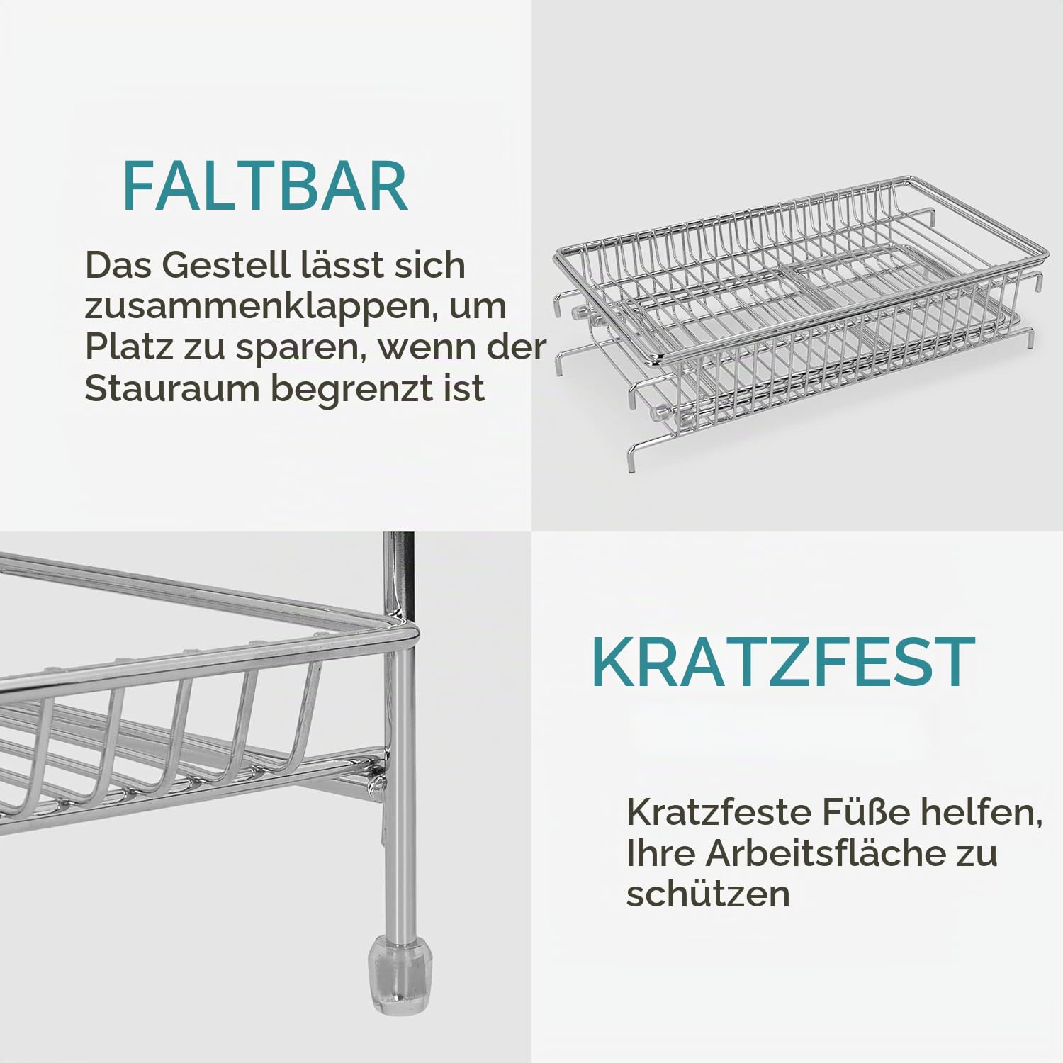 navaris-kitchen-gew-rzregal-2-etagen-metall-faltbar image 3