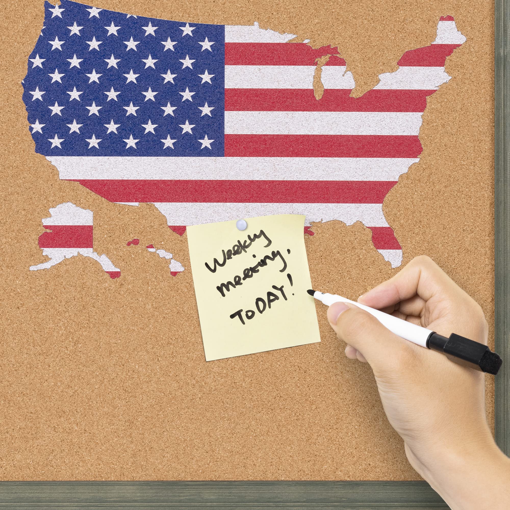 navaris-usa-karte-kork-pinwand-45x60-cm-vertikal-mit-holzrahmen image 3