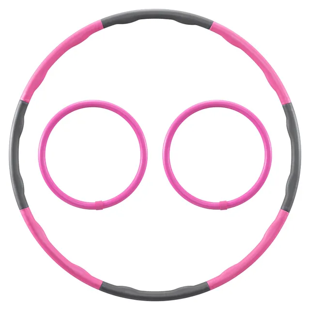 navaris-hula-hoop-set-8-teilig-fitnessreifen-95-cm-arm-hoops image 1