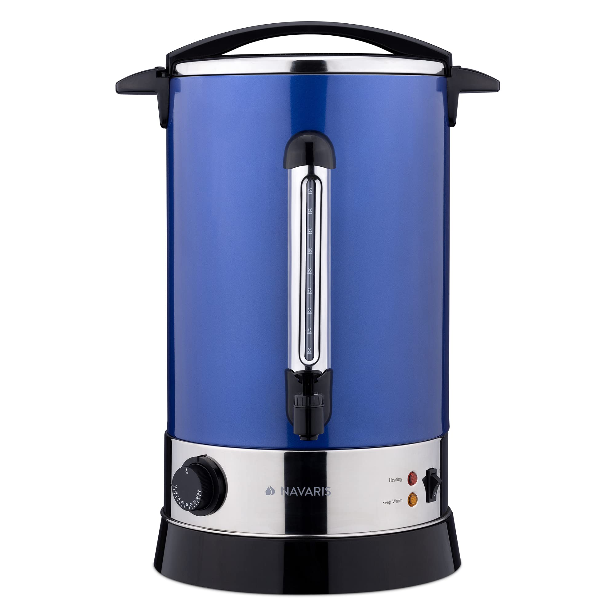 navaris-gl-hweinkocher-18l-hei-wasserspender-edelstahl-blau image 1