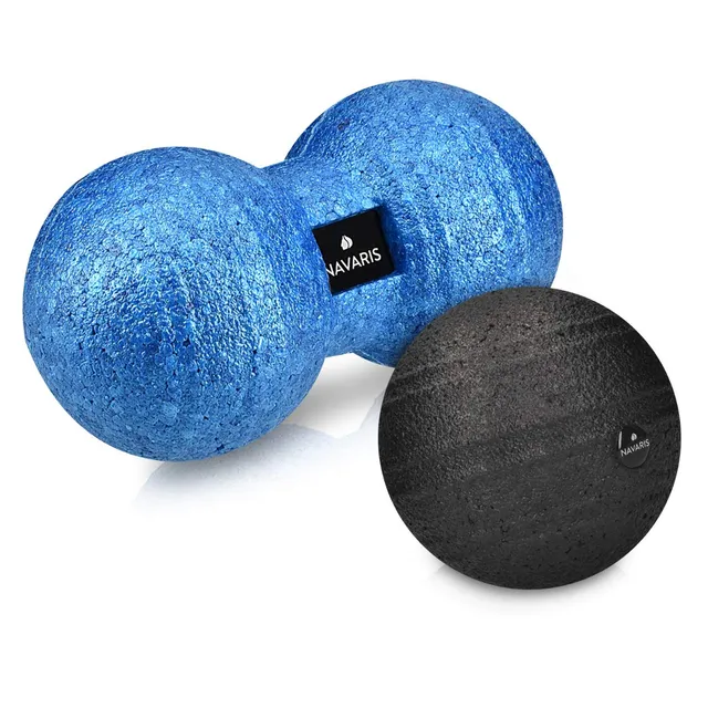 navaris-duo-ball-massageball-set-faszienball-blau image 1