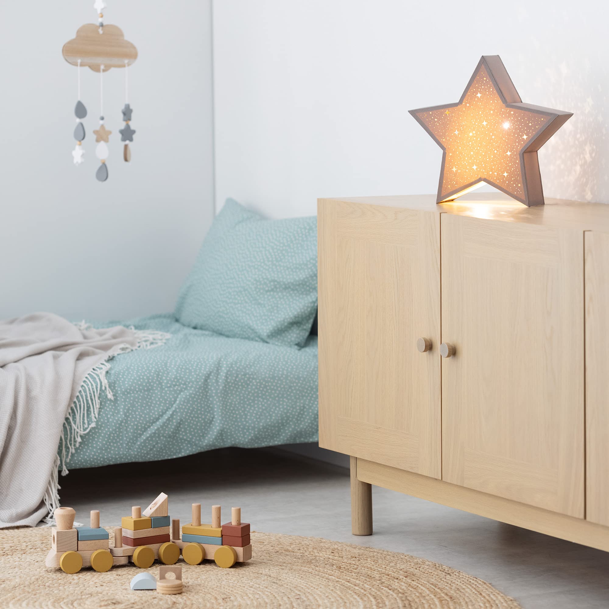 navaris-lighting-led-leuchtstern-warmwei-taupe-31-cm image 6