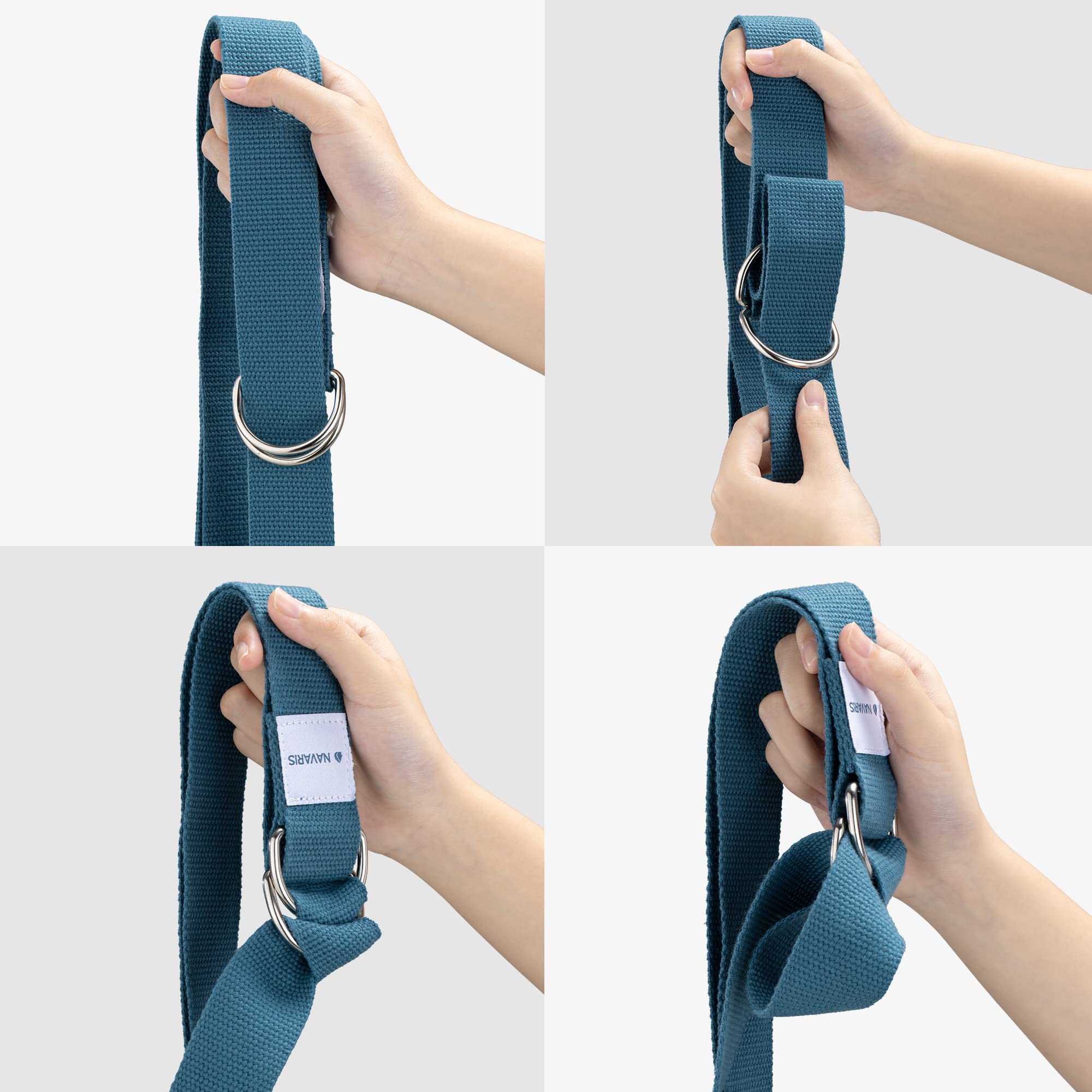 navaris-sport-yoga-set-3tlg-kniekissen-gurt-183cm-tpe-f-r-dehnen image 5