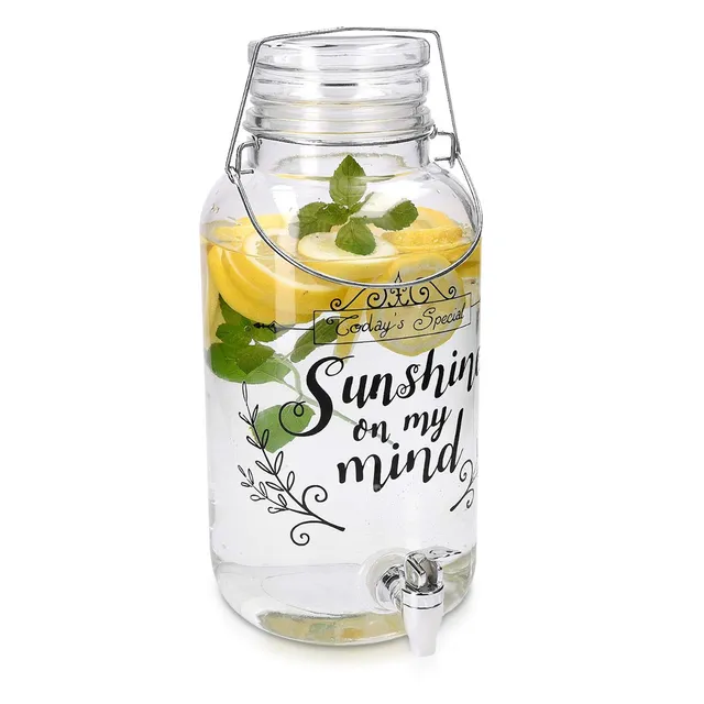 navaris-kitchen-getr-nkespender-5-5-liter-glas-mit-zapfhahn image 1
